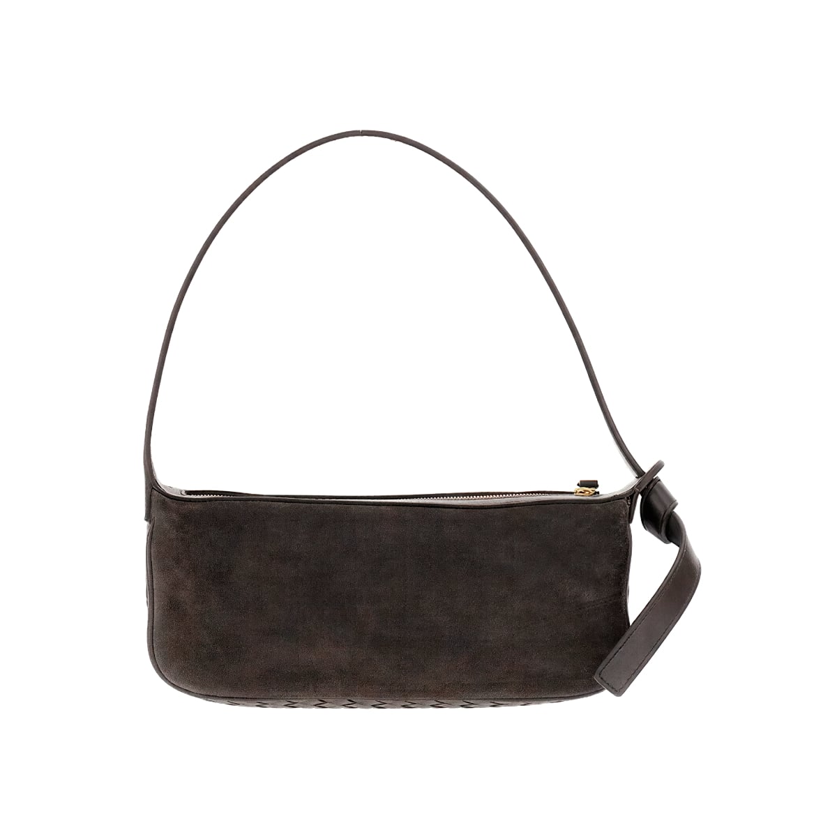 Nodo Suede Shoulder Bag Espresso