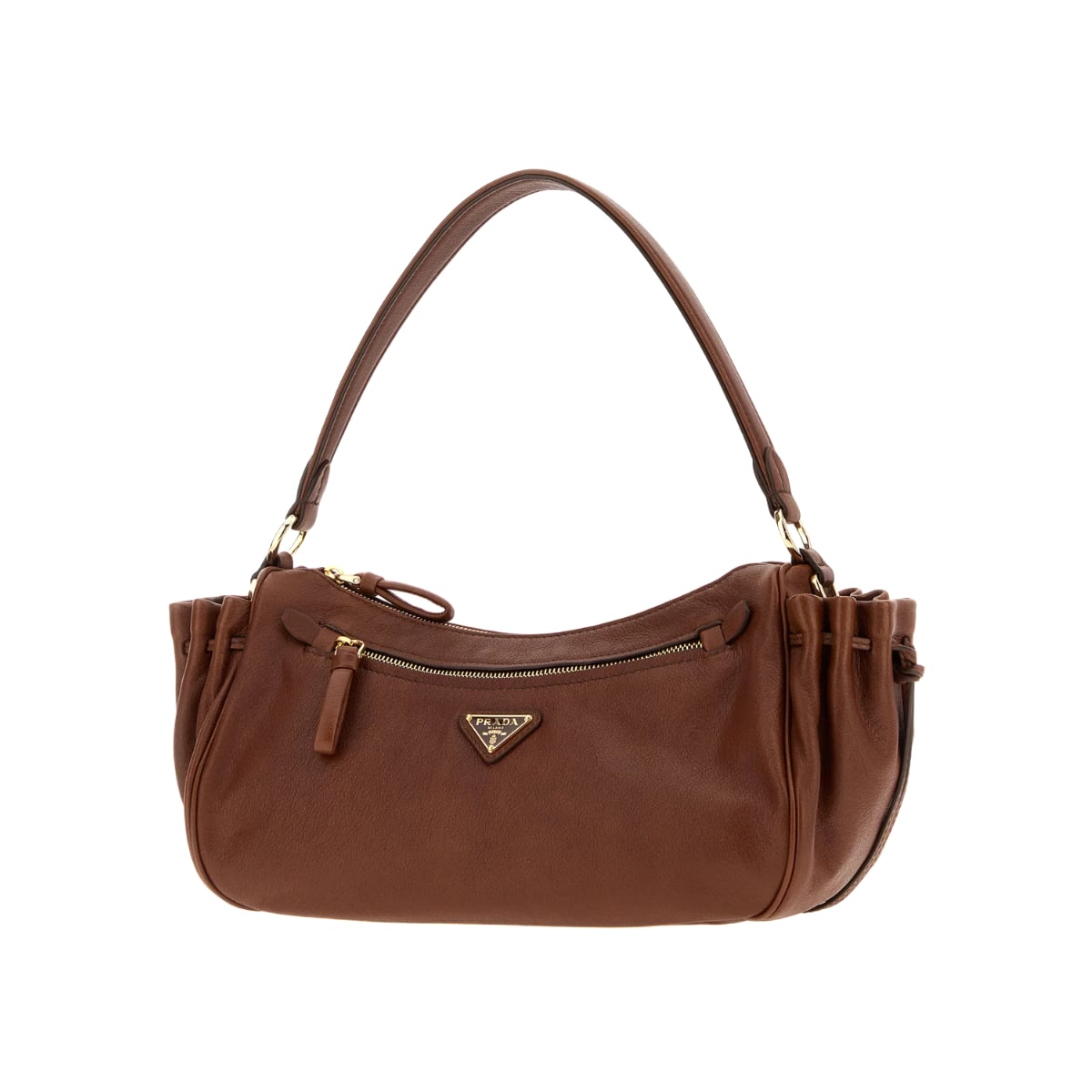 Caramel Shoulder Bag Leather Brown