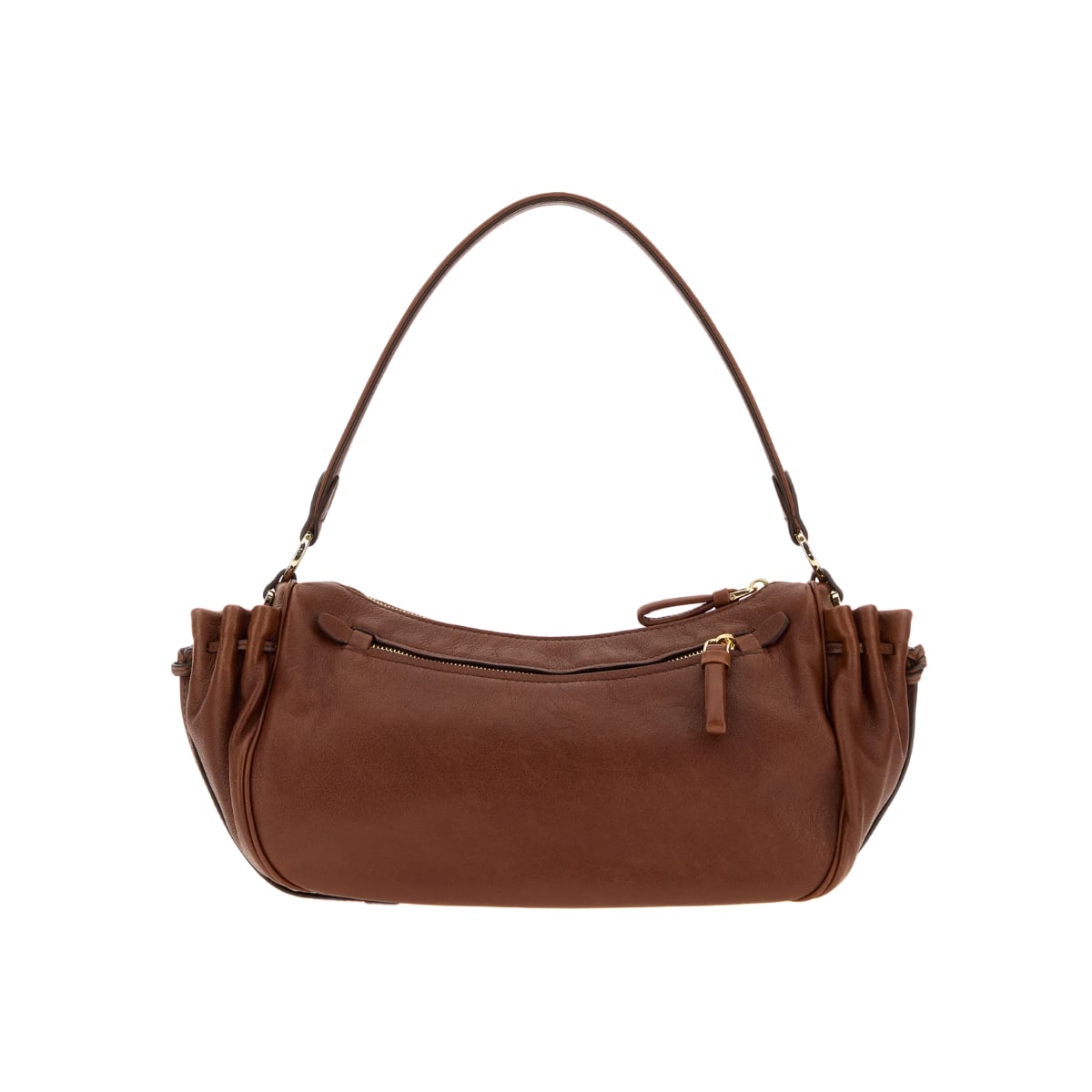 Caramel Shoulder Bag Leather Brown
