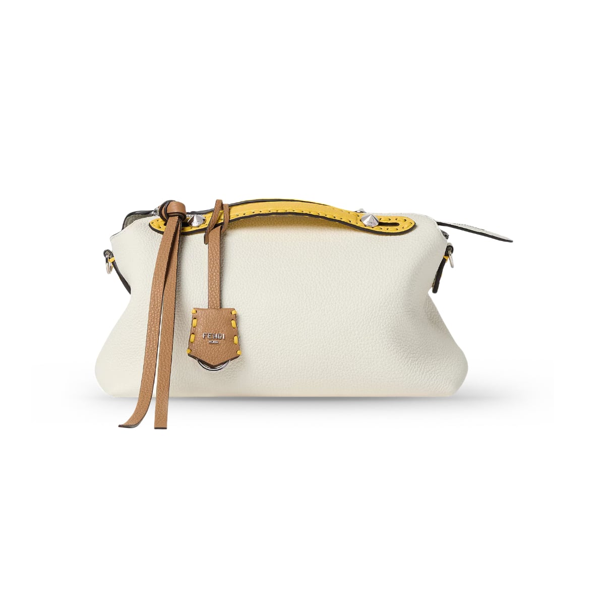 By The Way Selleria Medium 192 Hand-Sewn Stitches White-Fendi