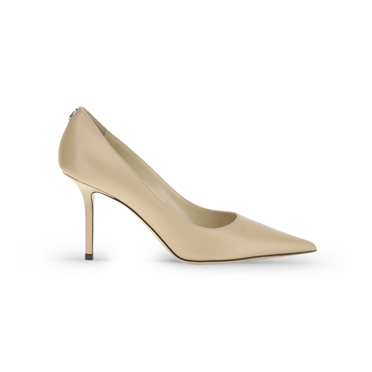 Kid Leather 85 Pointed Pump JC Emblem Pink-Jimmy Choo