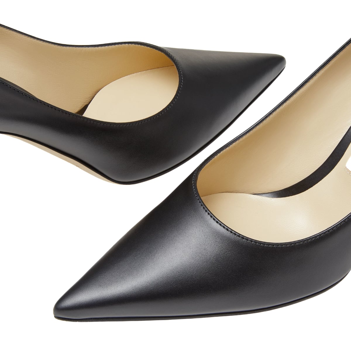Love 85 Calfskin Leather Pump JC Emblem Black