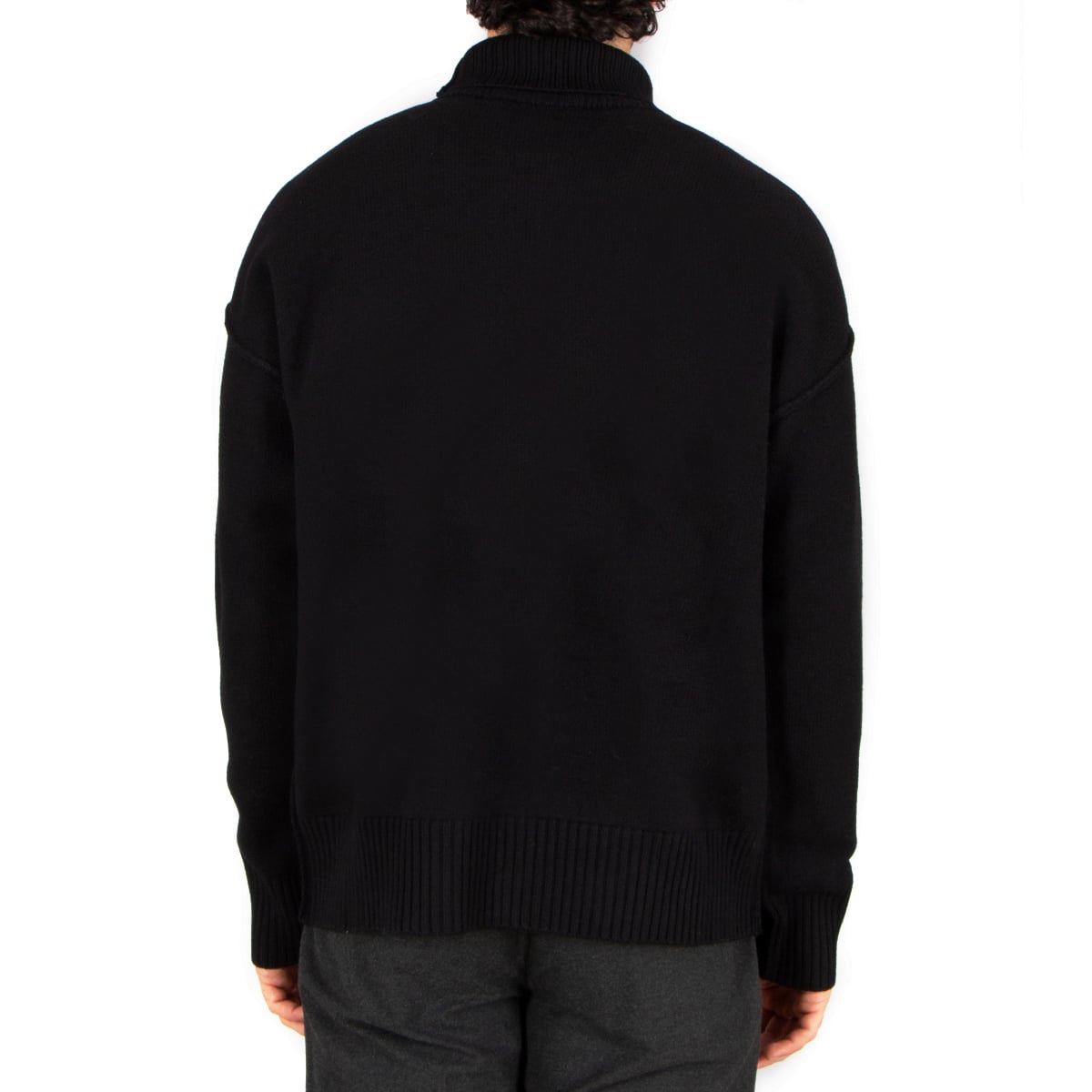 Red Ami De Coeur Turtleneck Sweater Black