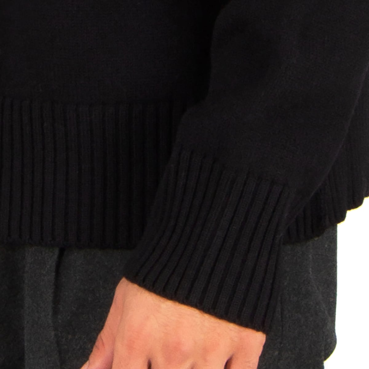 Red Ami De Coeur Turtleneck Sweater Black