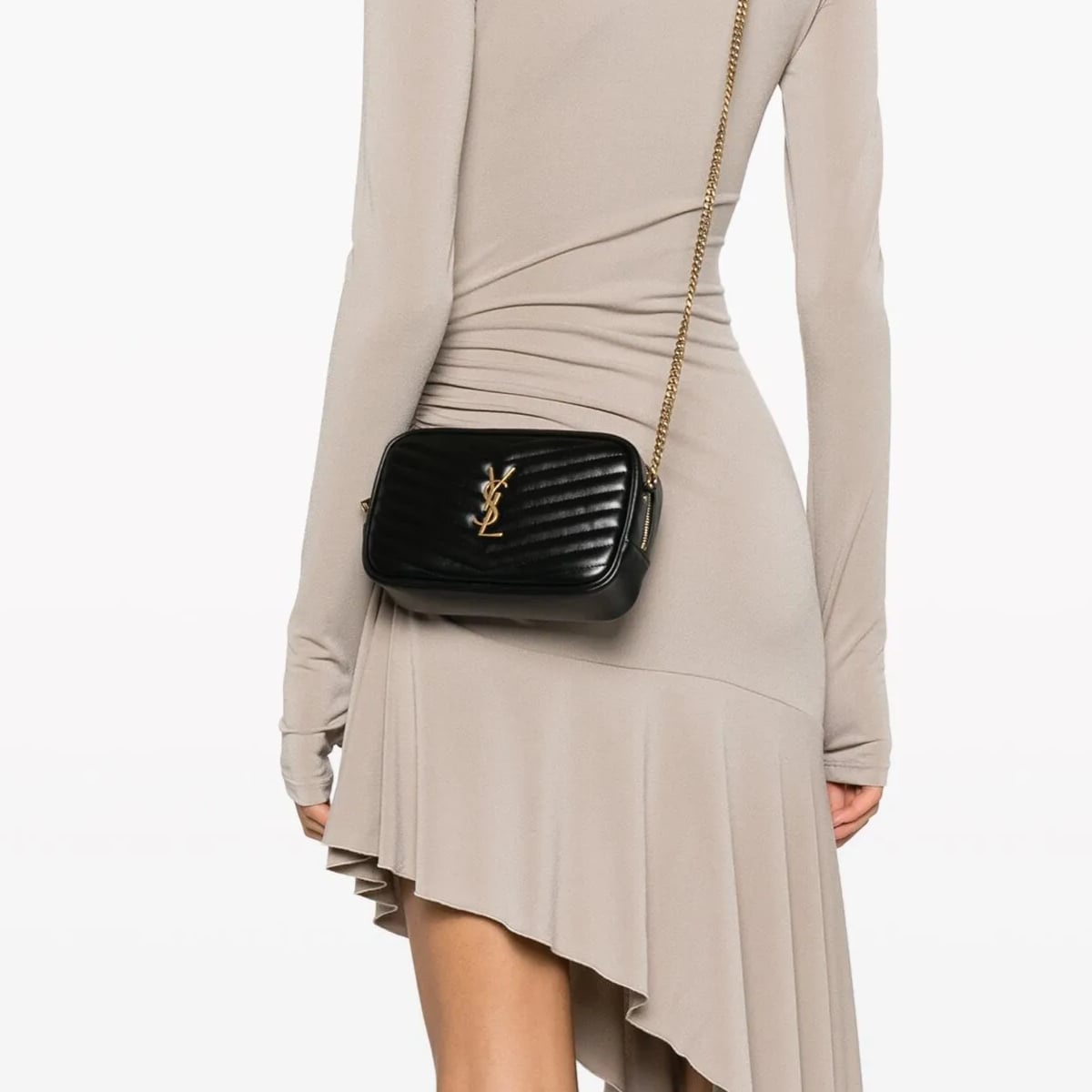 Mini Lou Leather Black