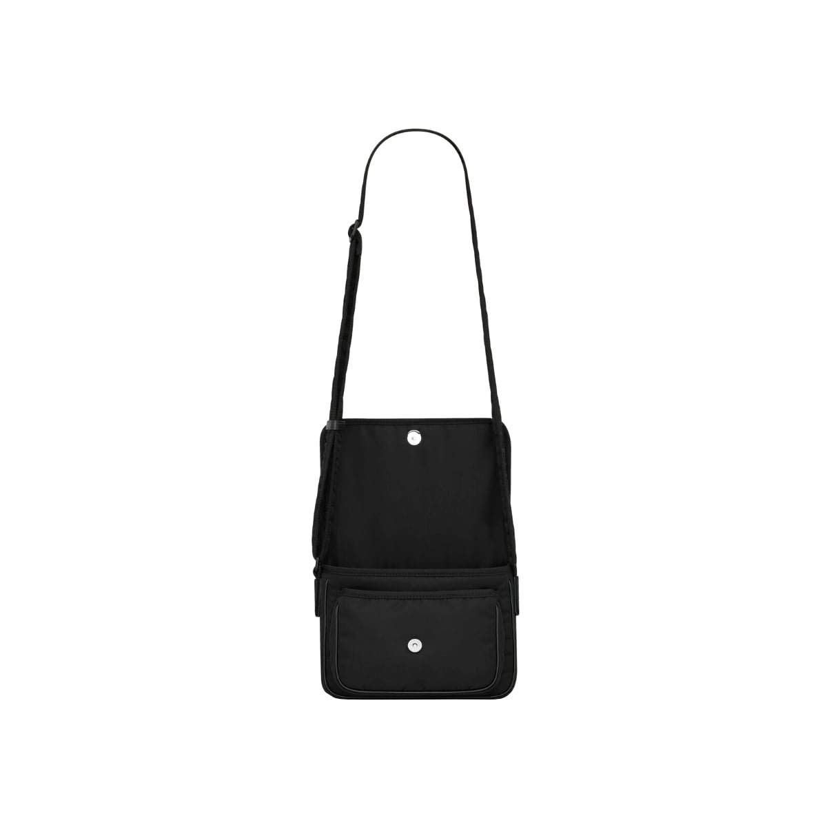 Niki Small Messenger in Econyl All Black