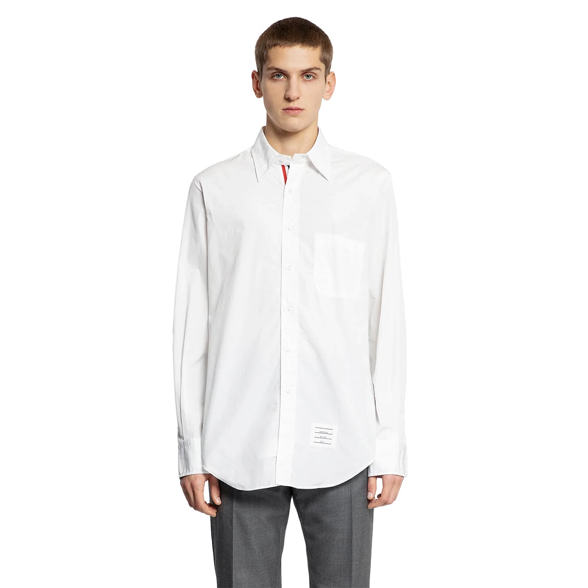 Classic Shirt with Chest Pocket White