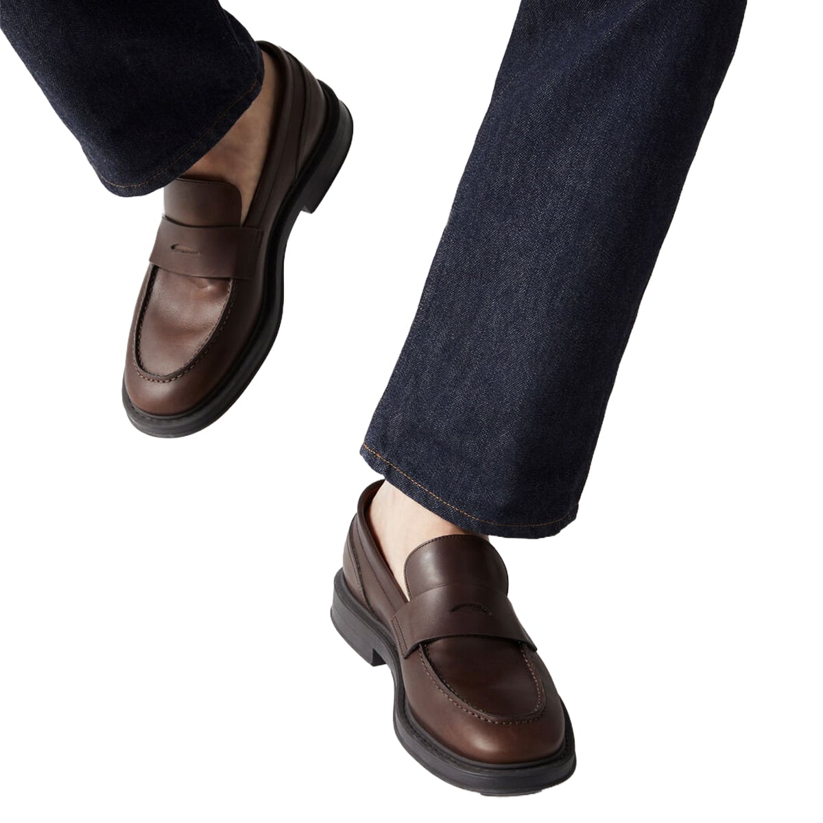 Travis Loafer Calfskin Brown