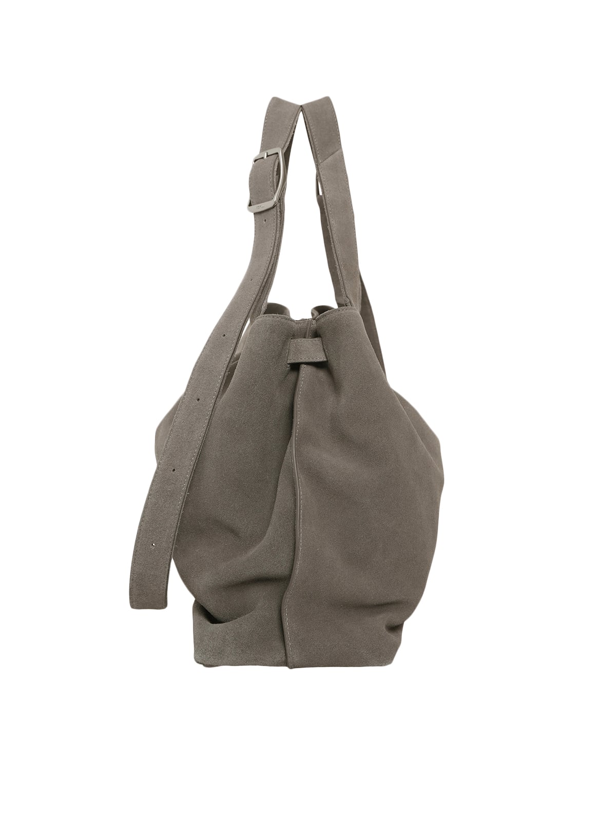 Brise Grand Shoulder Bag Suede Grey