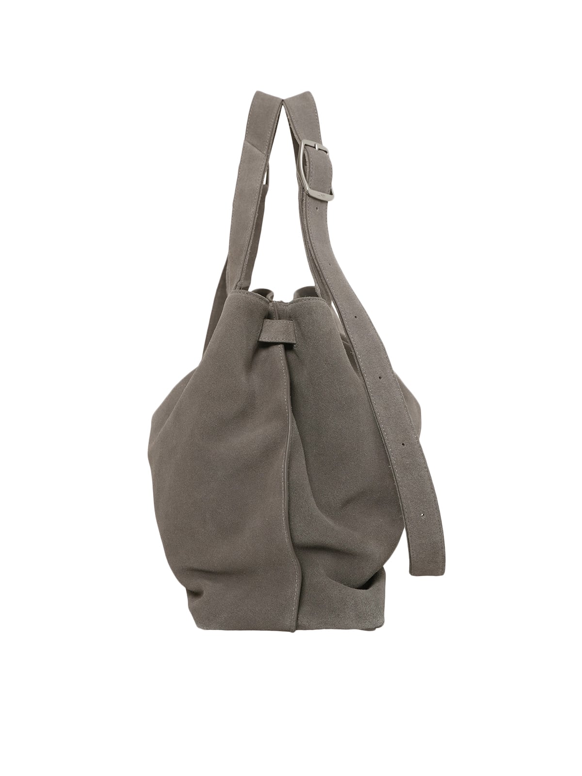 Brise Grand Shoulder Bag Suede Grey