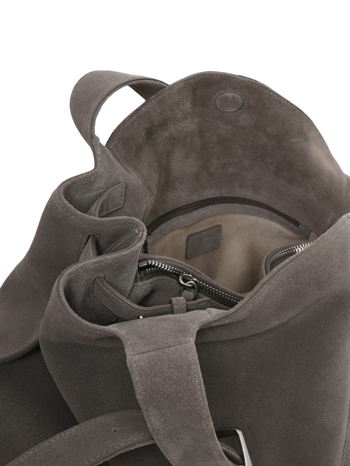 Brise Grand Shoulder Bag Suede Grey