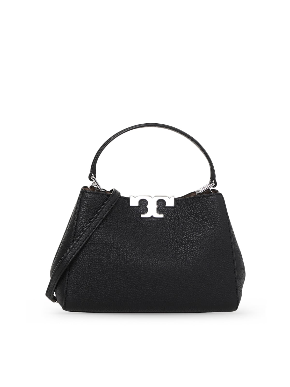 Eleanor Pebble Mini Satchel Leather Black-Tory Burch