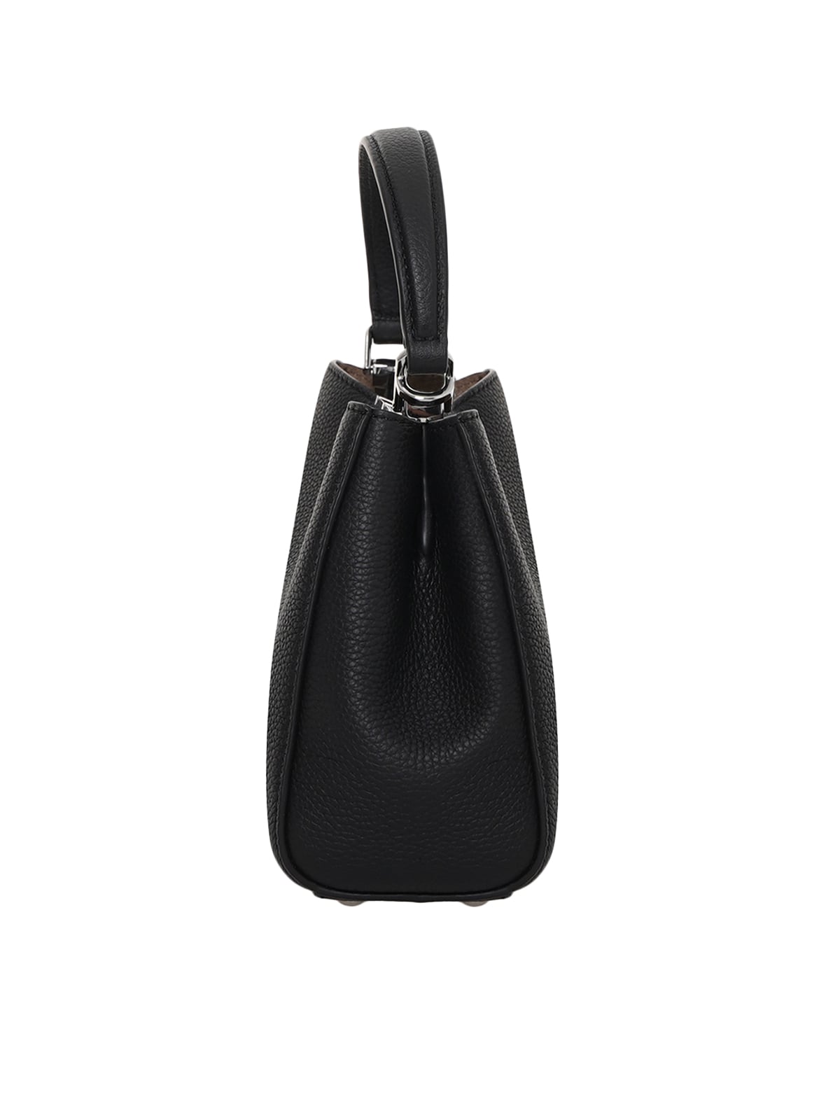 Eleanor Pebble Mini Satchel Leather Black