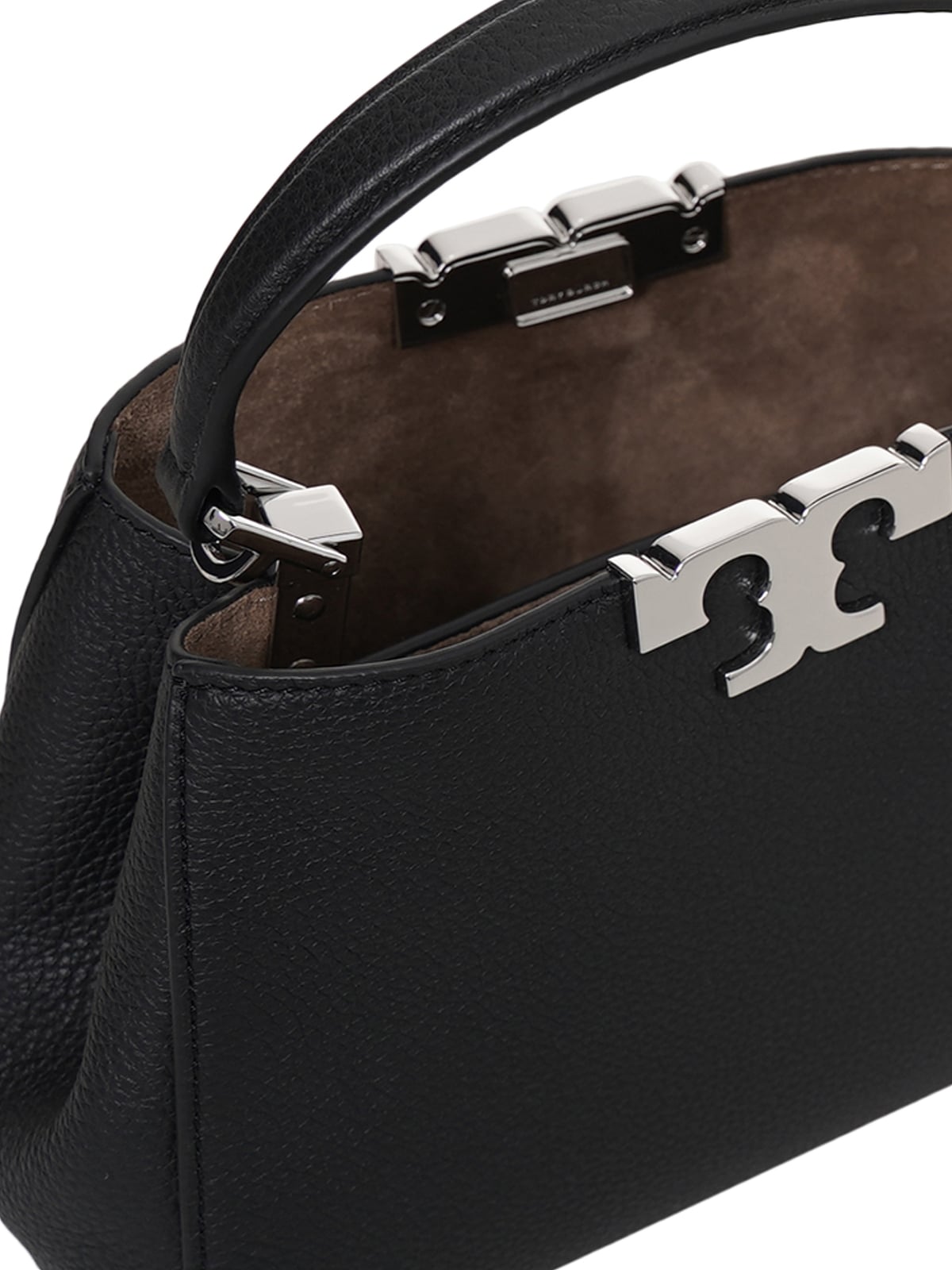 Eleanor Pebble Mini Satchel Leather Black