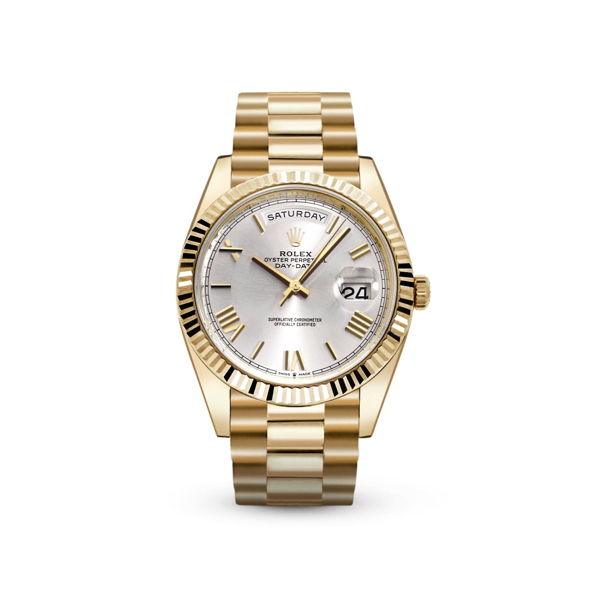 Day-Date 40 228238 Silver Roman-Rolex