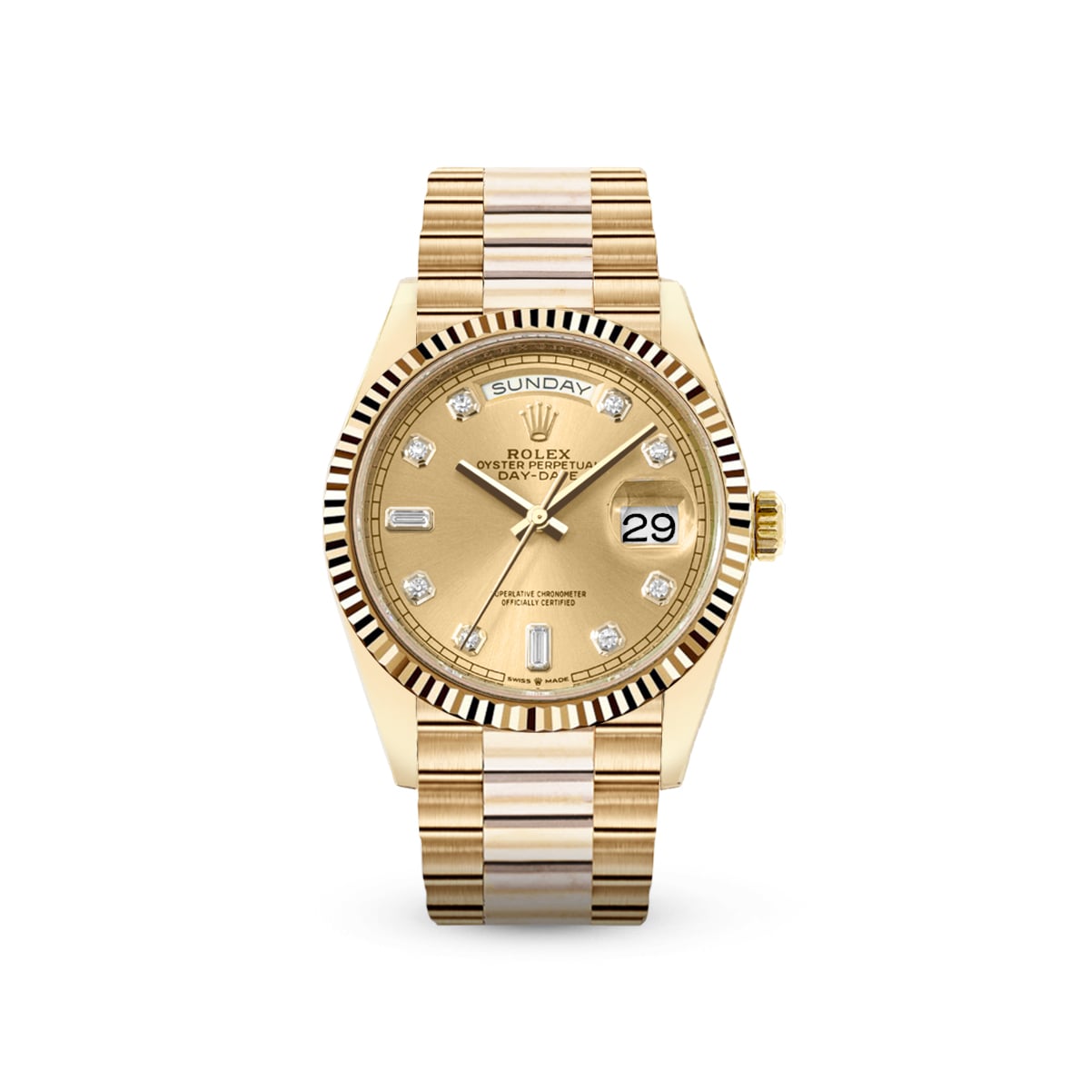 Day-Date 36 128238A Champagne Diamond-Rolex