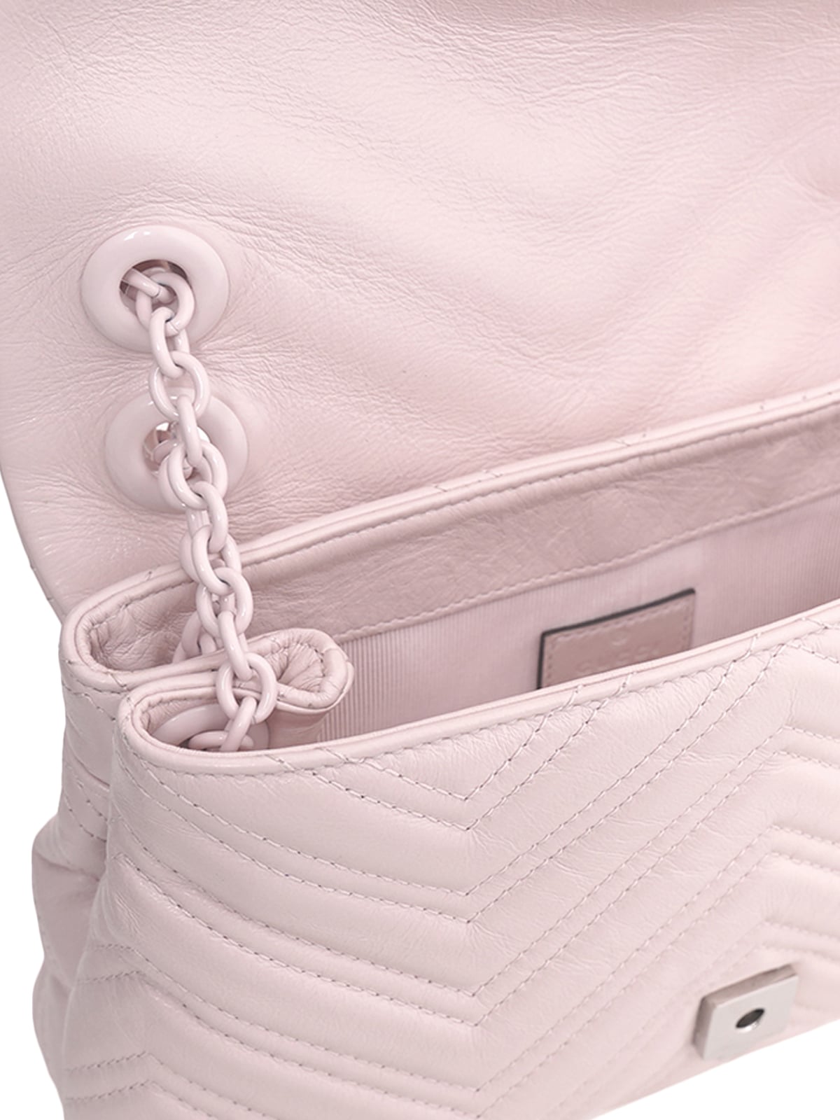 GG Marmont Small Shoulder Bag Nappa Leather Pink