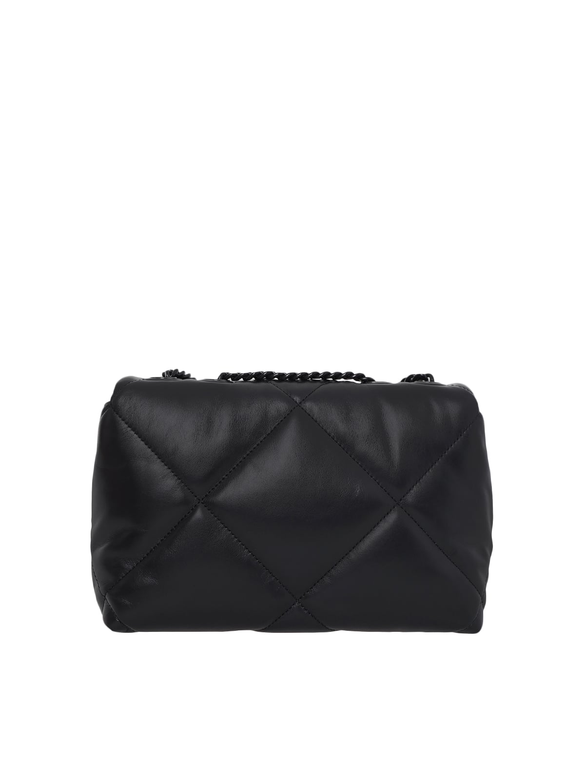 Kira Diamond Leather Bag All Black