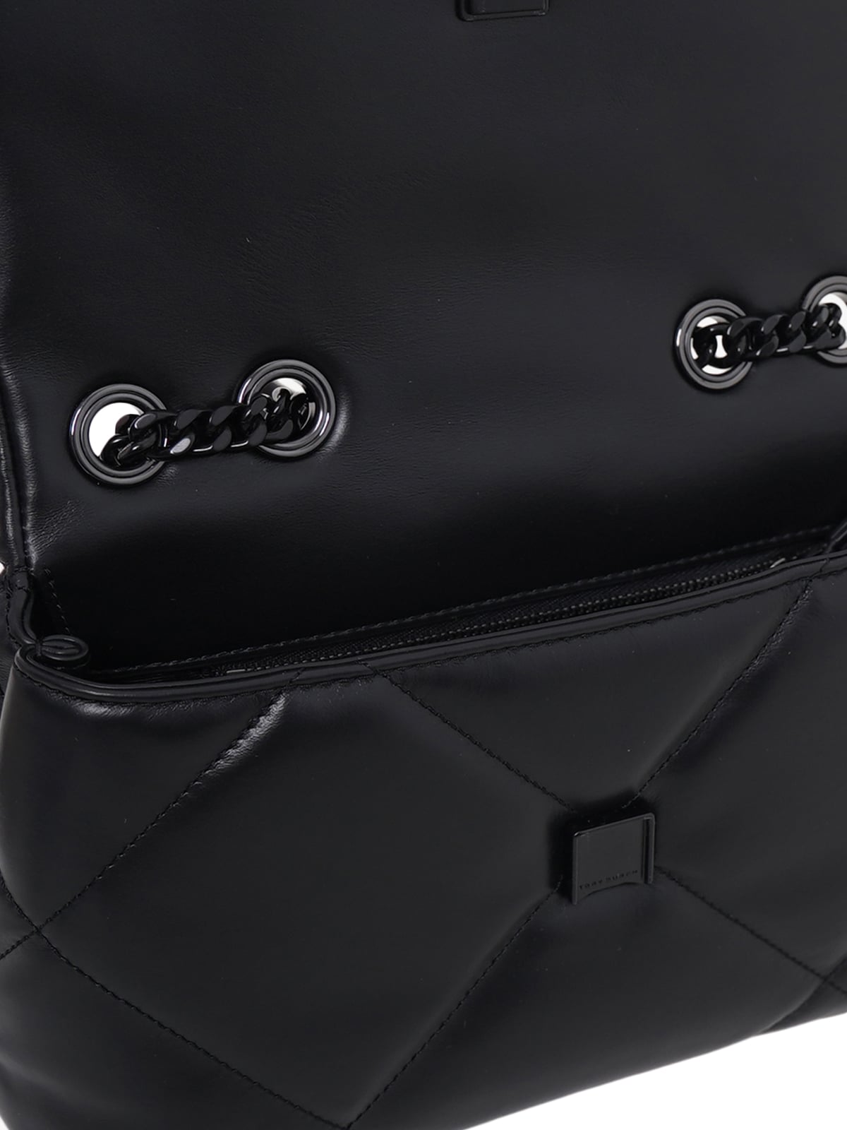 Kira Diamond Leather Bag All Black
