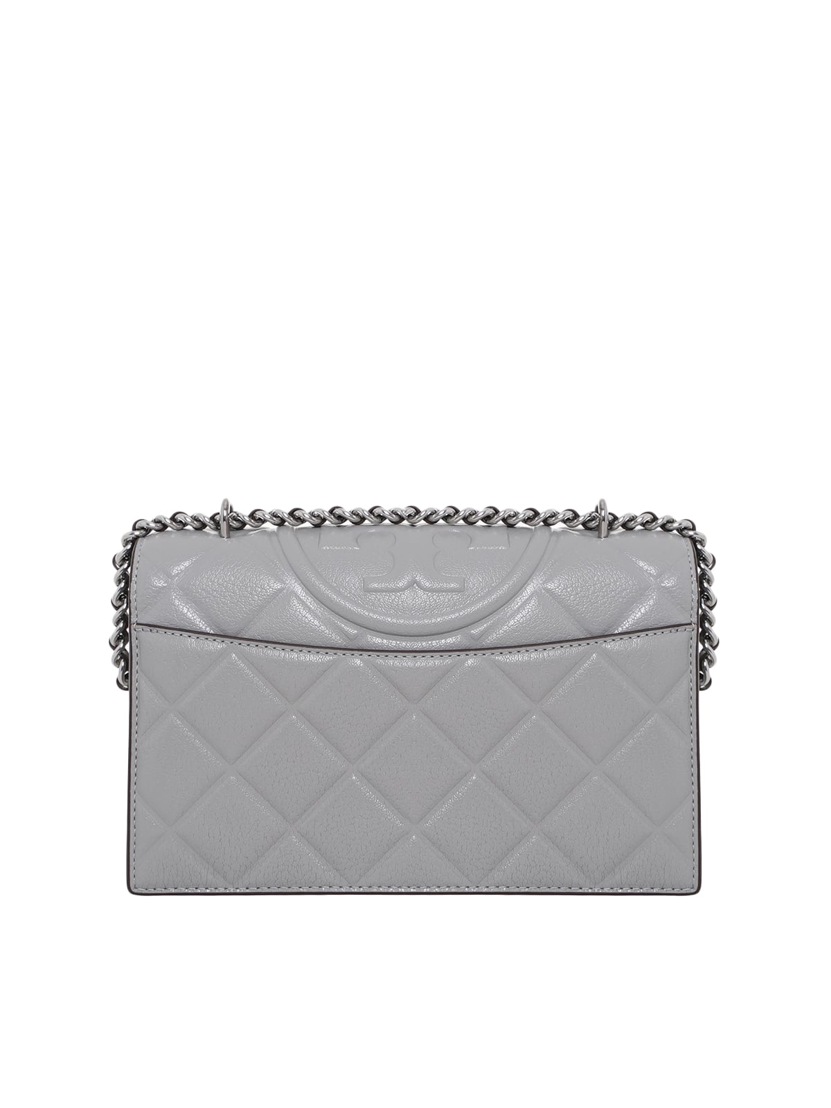 Small Fleming Convertible Shoulder Bag Grey
