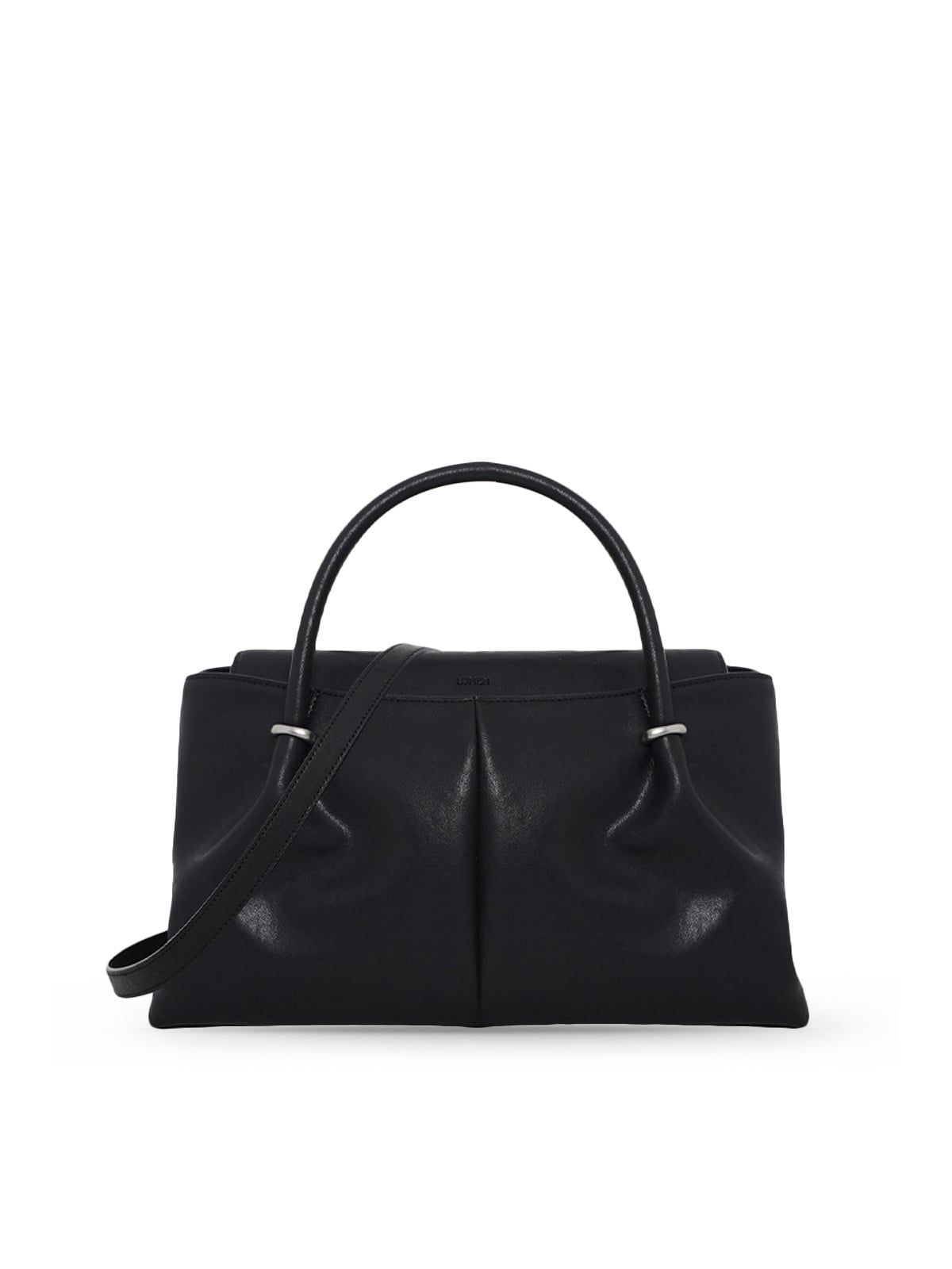 Anneau Flap Tote Bag Soft Black-Atelier de Lumen
