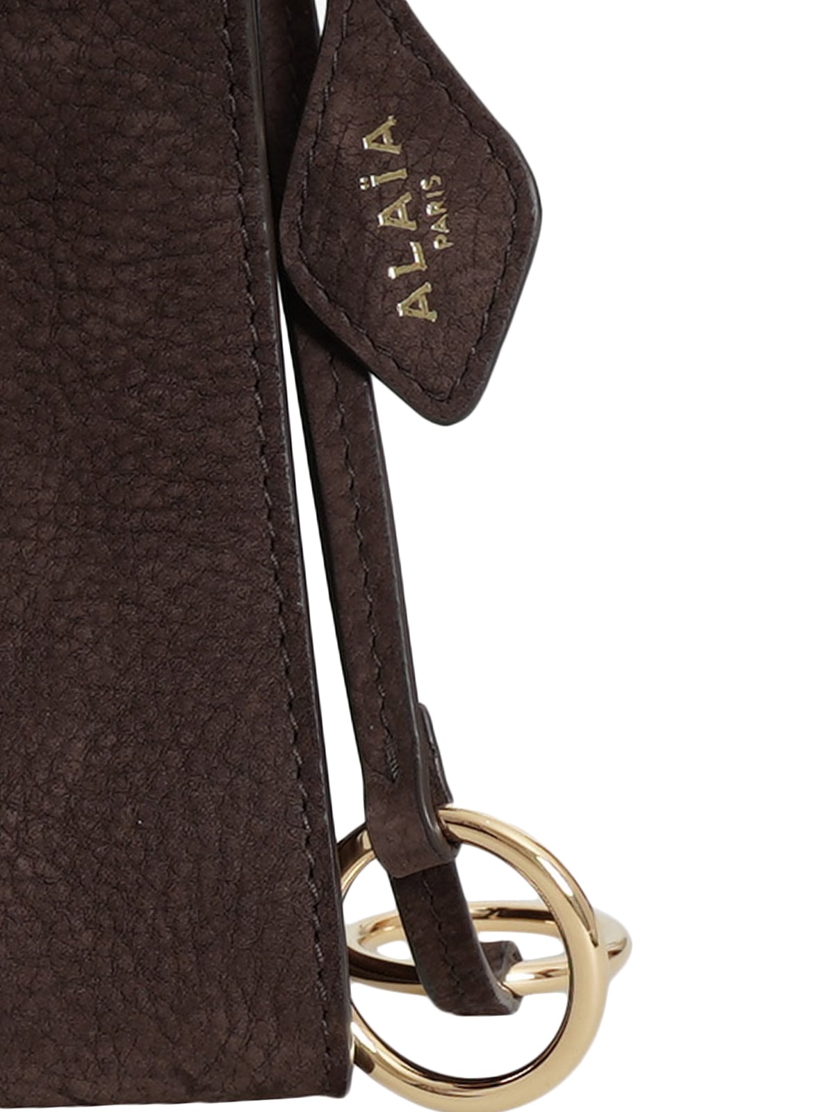 Le Click Small Square Bag Nubuck Dark Brown