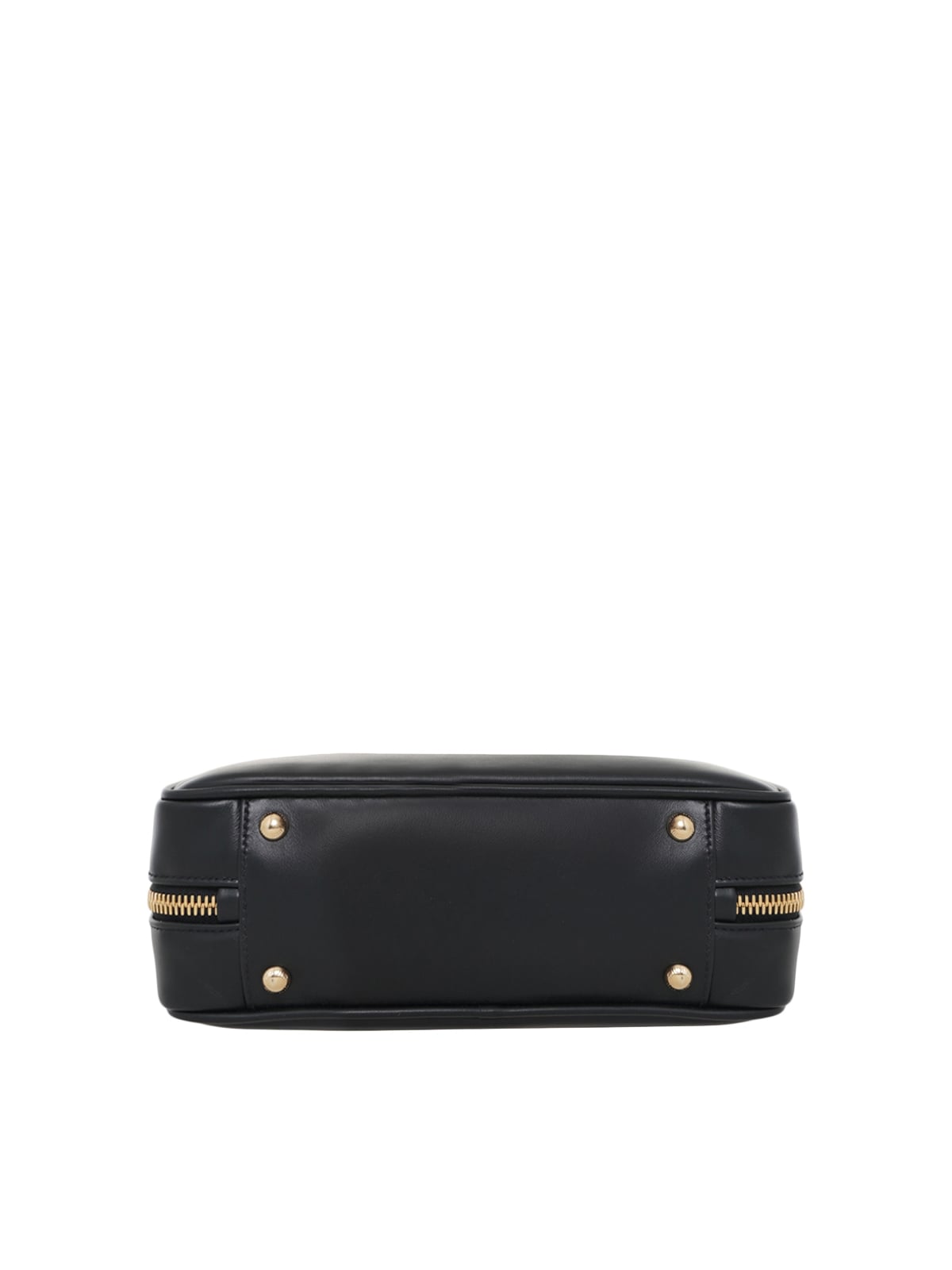 Large Arcadie Leather Bag Black