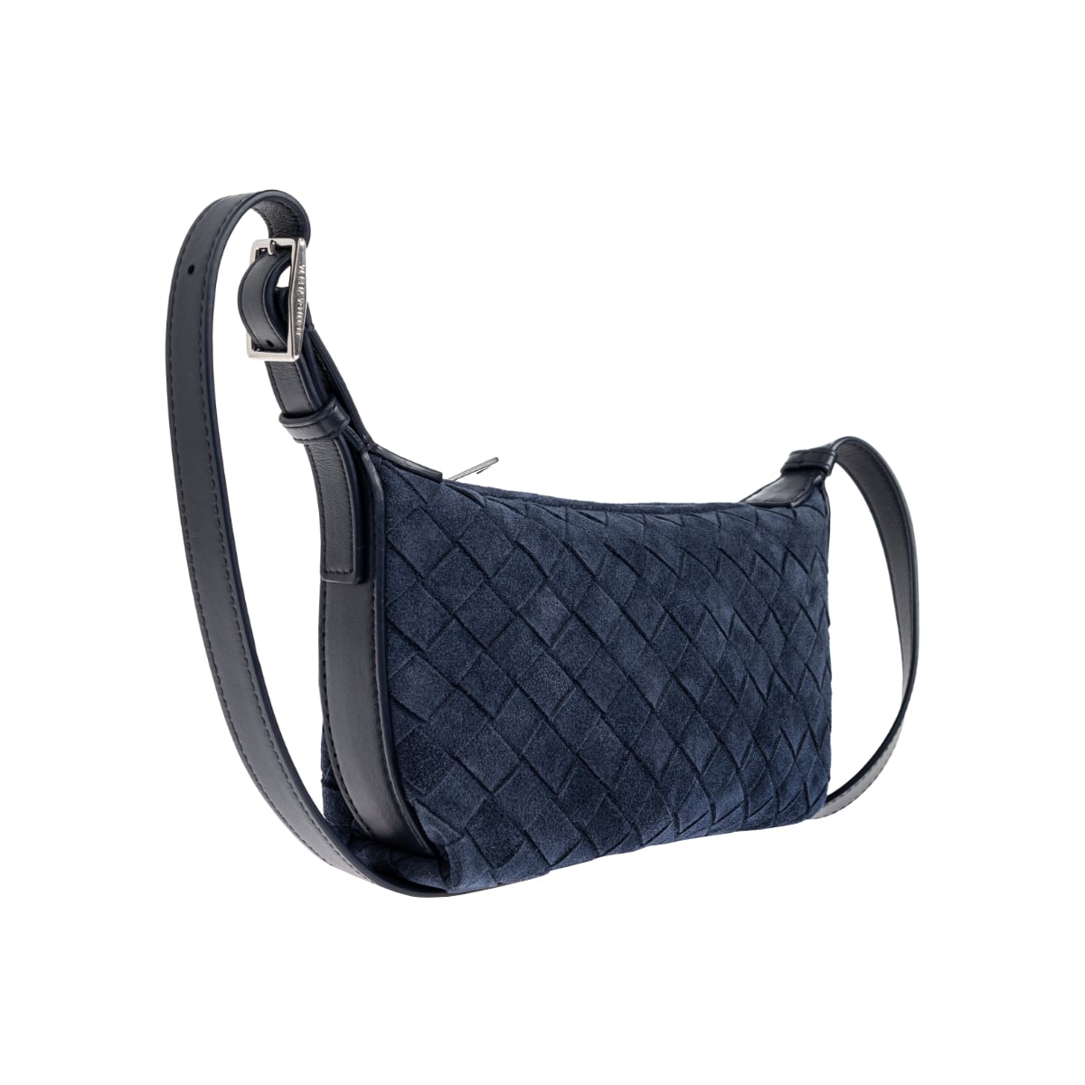 Traveler Suede Shoulder Bag Blue