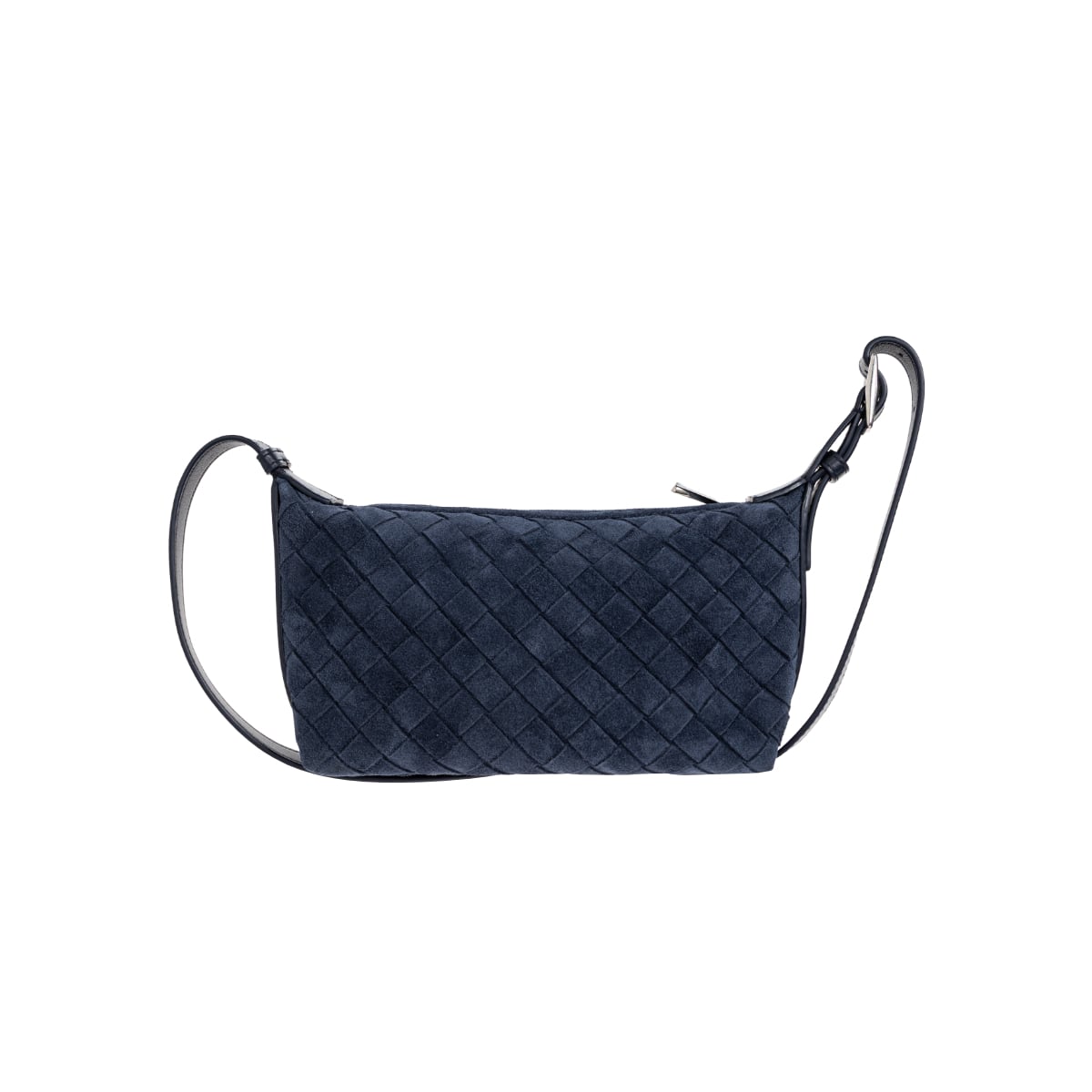 Traveler Suede Shoulder Bag Blue