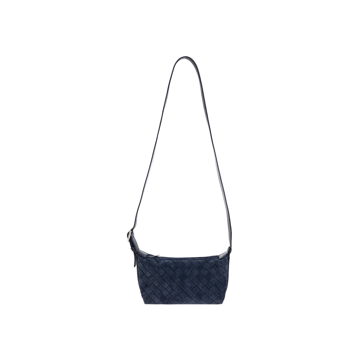 Traveler Suede Shoulder Bag Blue