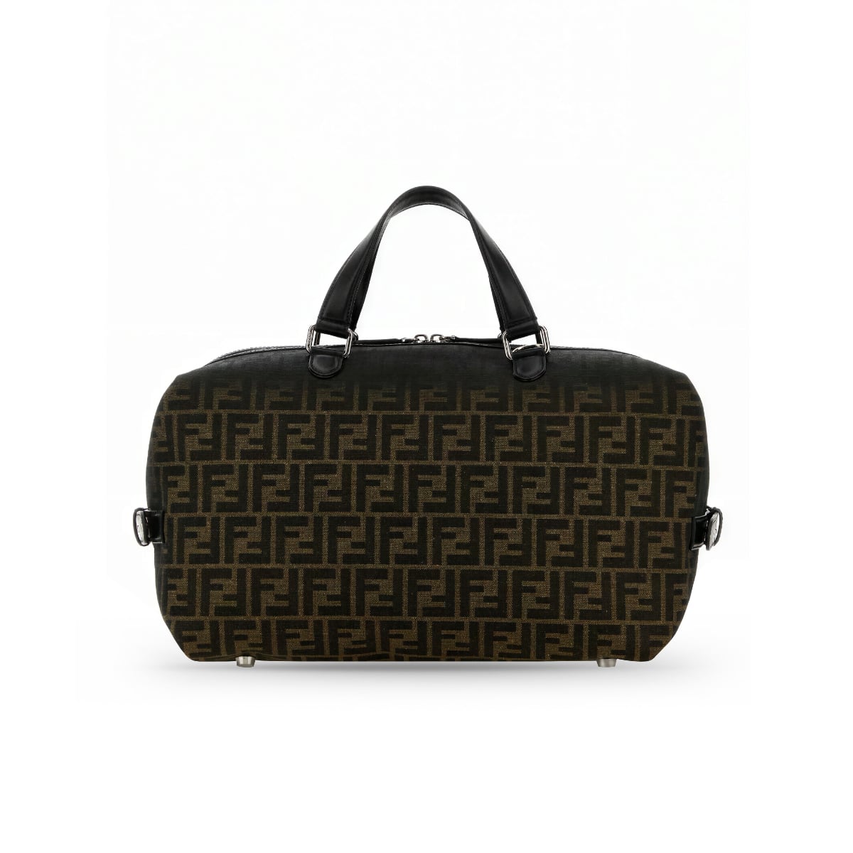 FF Eclissi Siesta Medium Embroidered Travel Bag Brown-Fendi