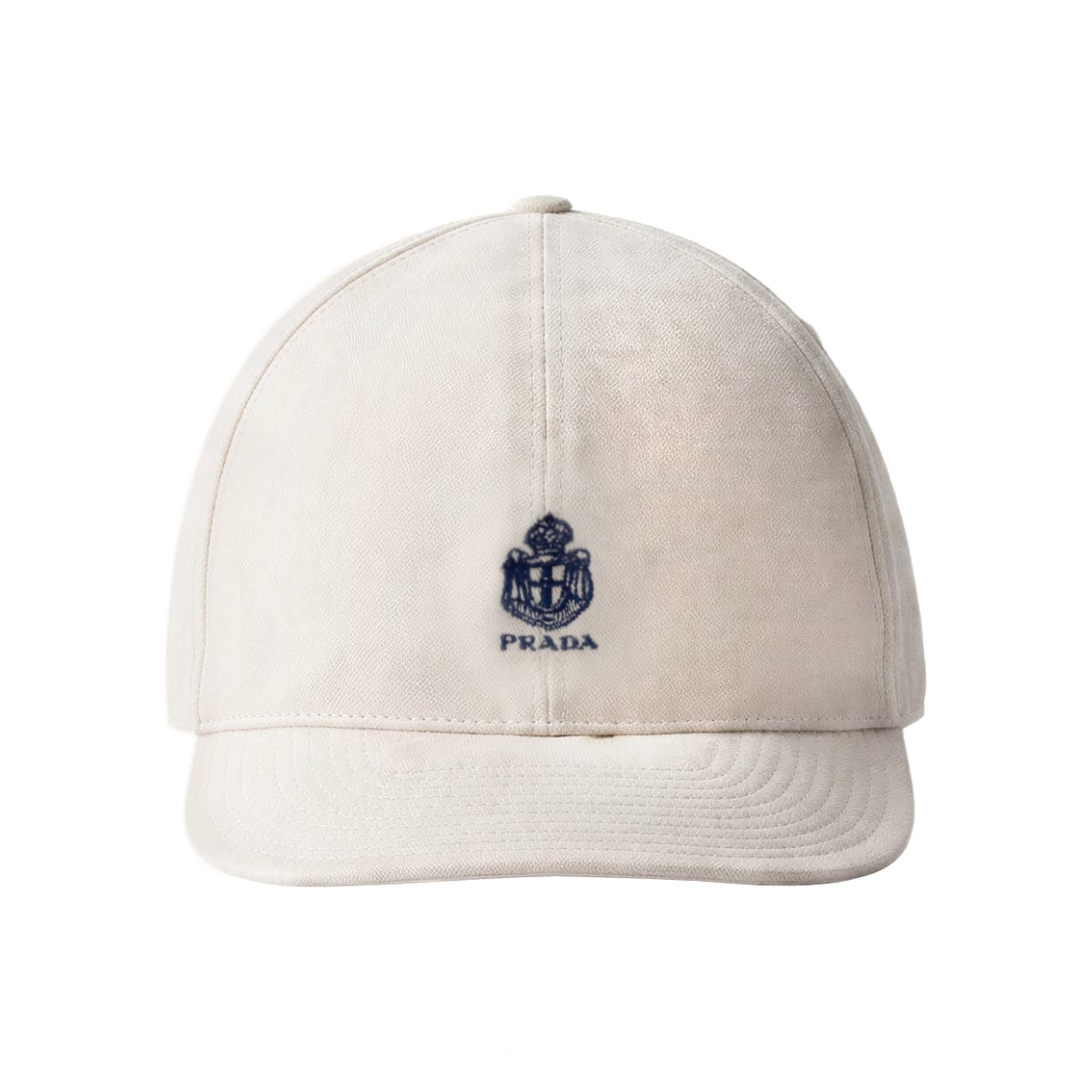 Old Gabardine Baseball Cap Sand Beige-Prada