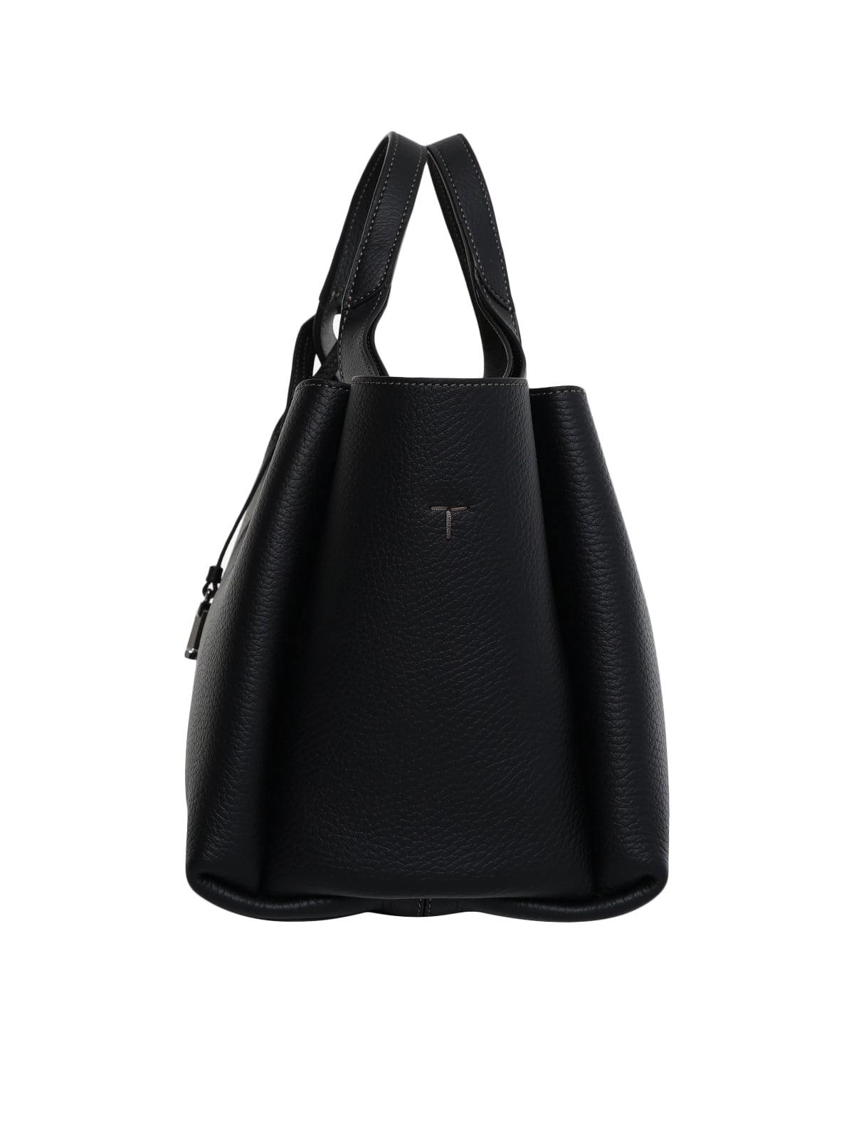Mini T Timeless Pendant Bag Leather Black