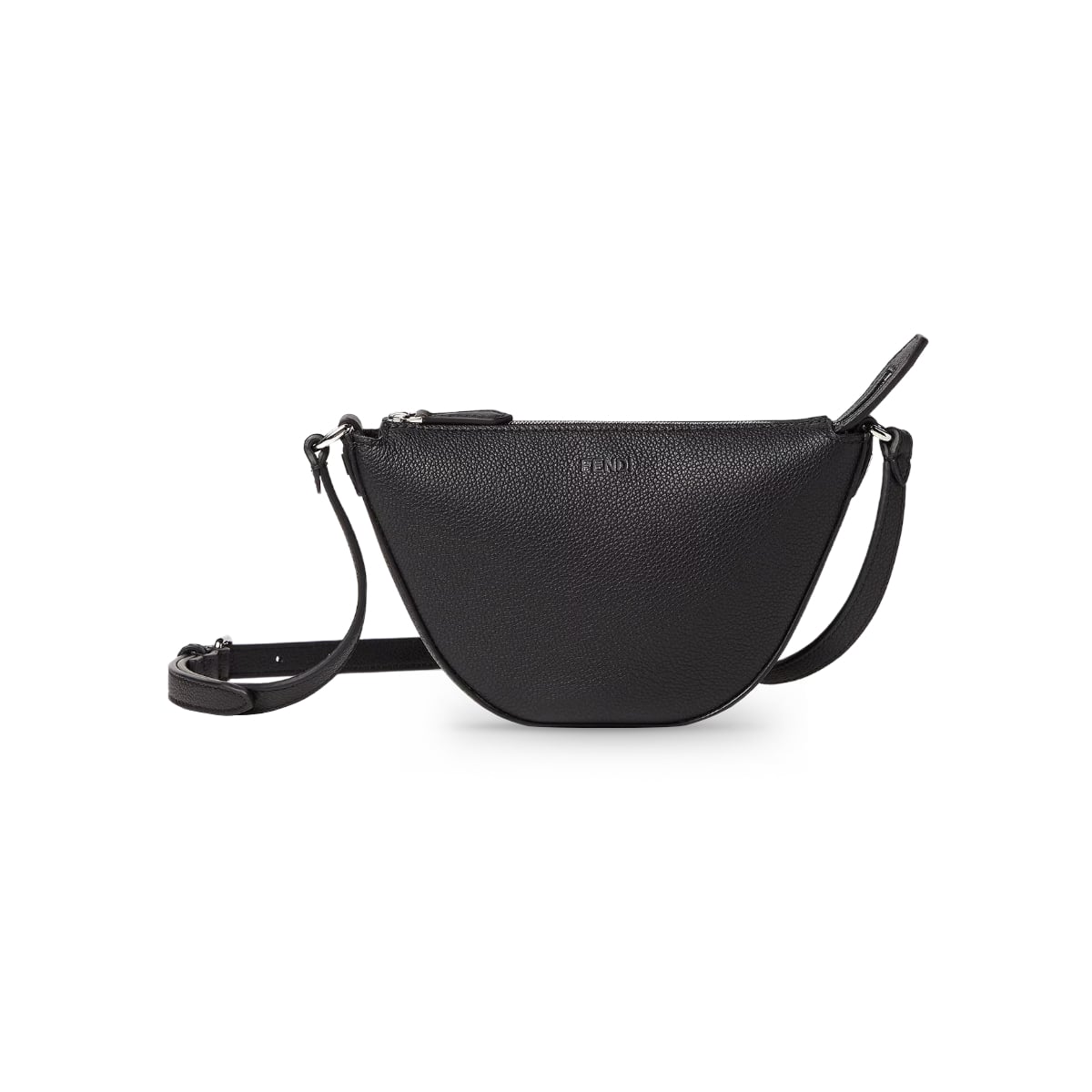Mini Melon Bag Leather Black-Fendi
