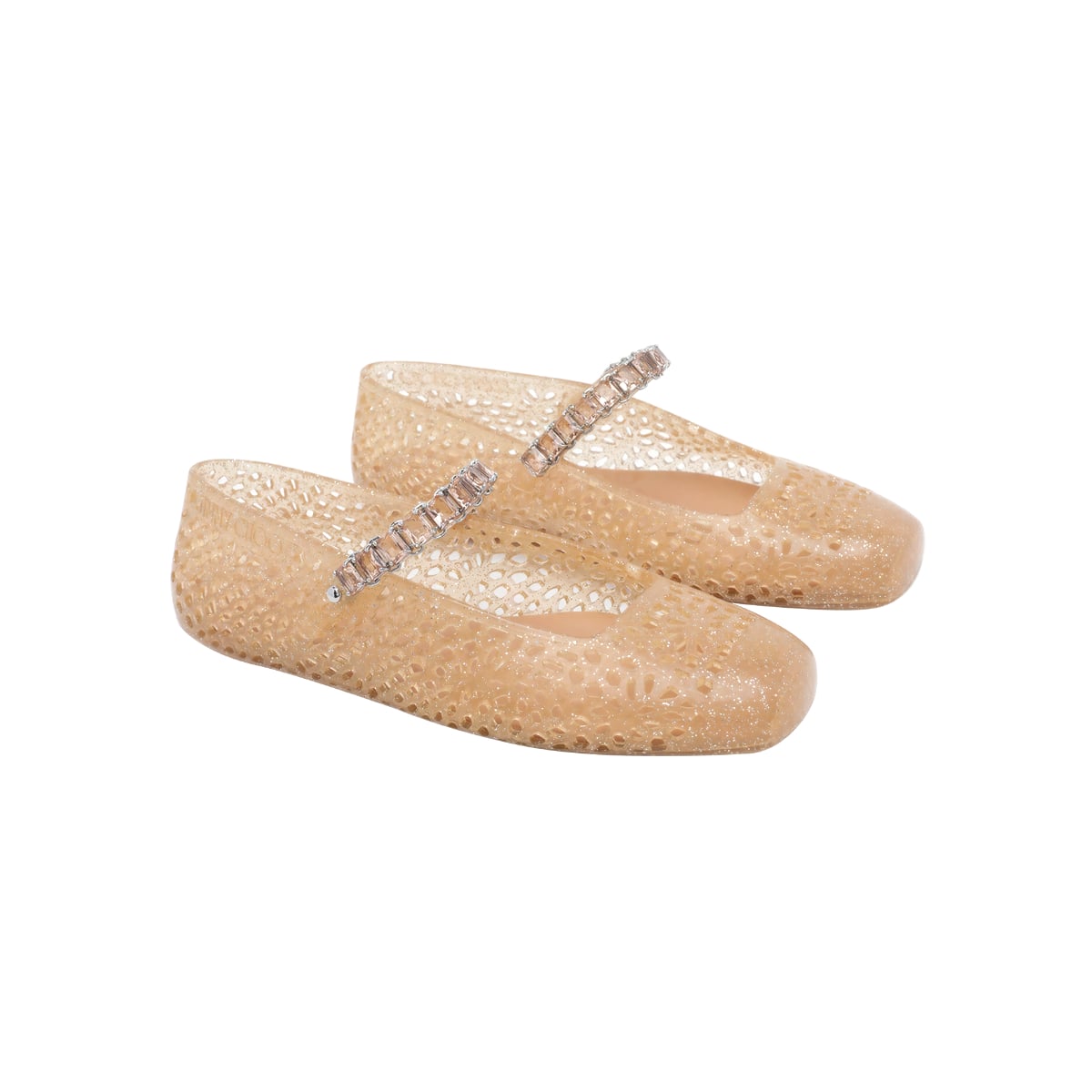 Jelly Flats Light Toffee Rubber Beige