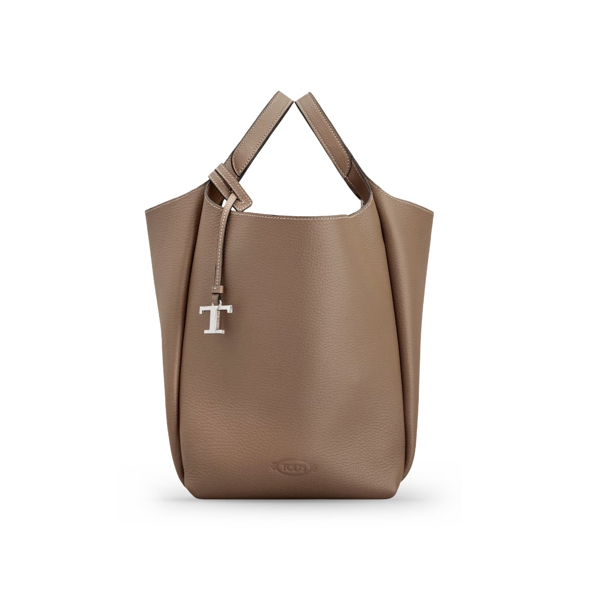 Mini Bucket Bag Leather Brown-Tod's