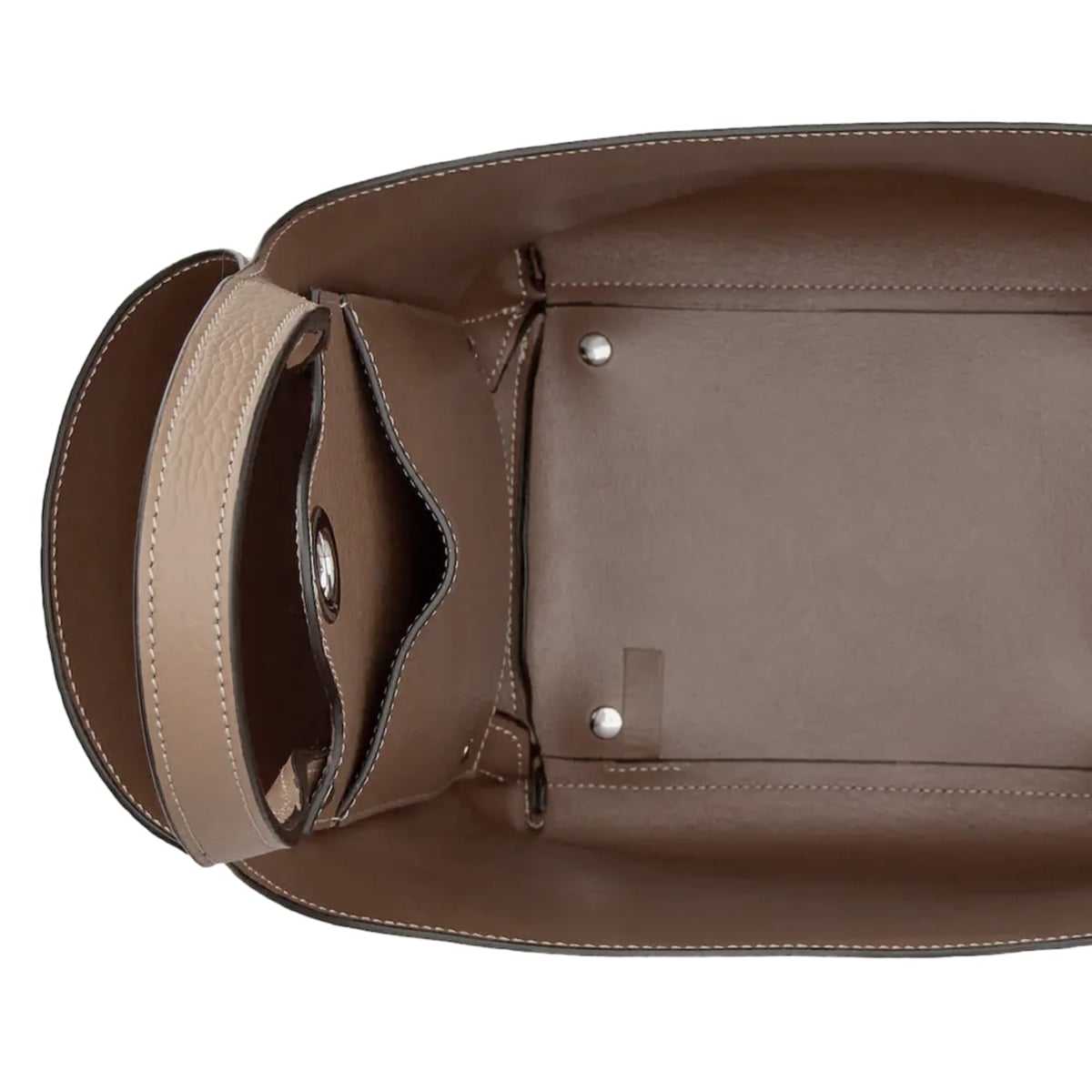 Mini Bucket Bag Leather Brown