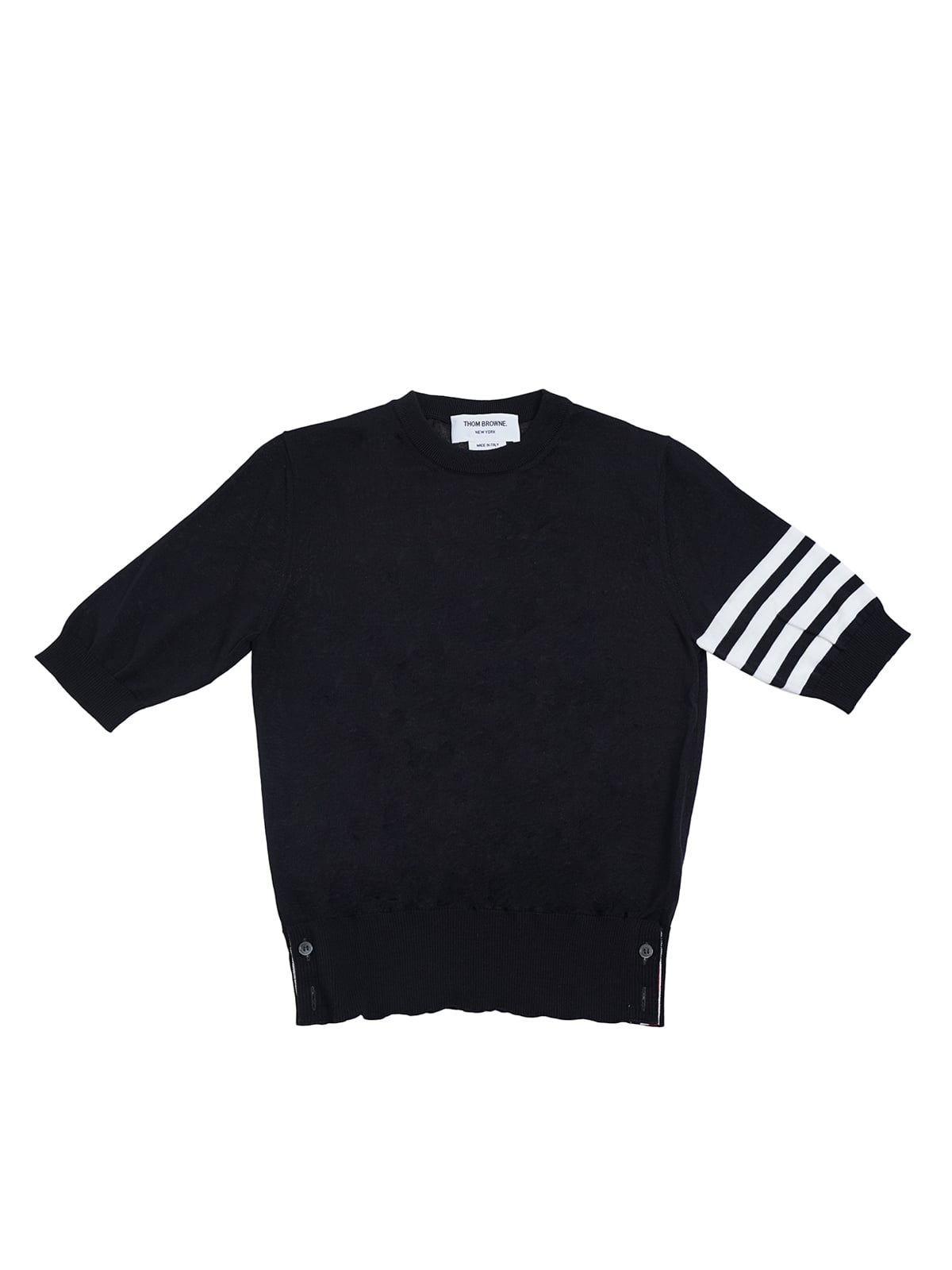 4-Bar Short Sweater Navy-Thom Browne