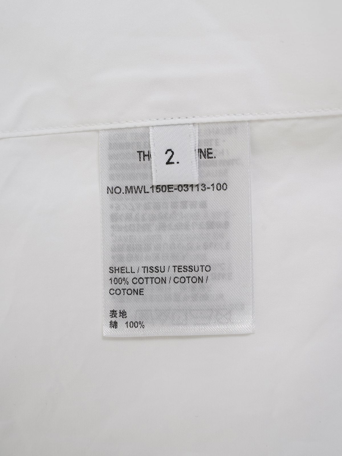 Poplin Armband Classic Shirt White