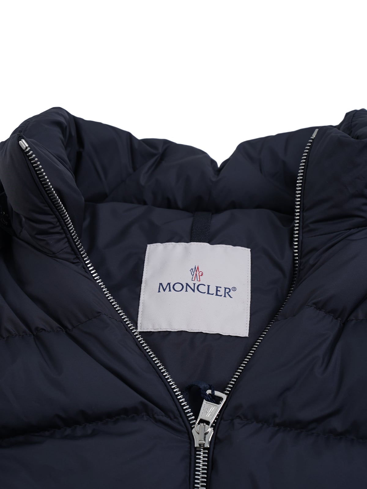 Arneb Hooded Short Down Jacket Navy Blue