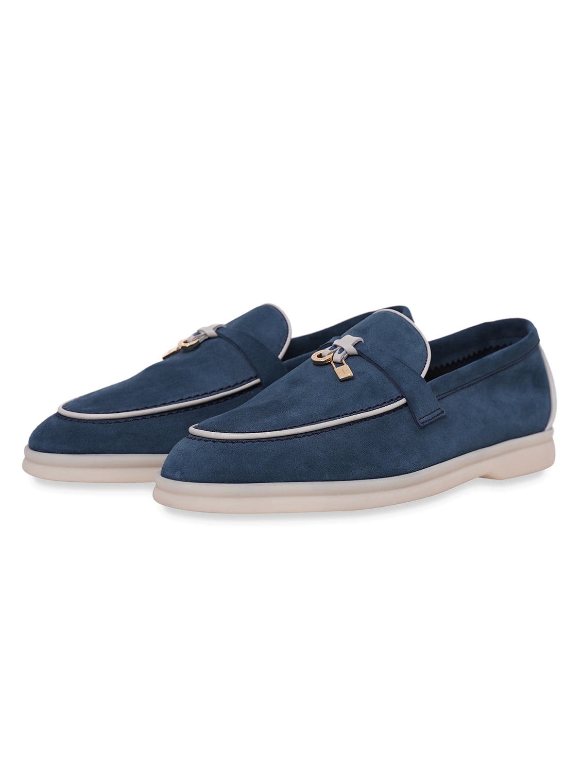 Summer Charms Walk Loafer Suede Ocean Heart
