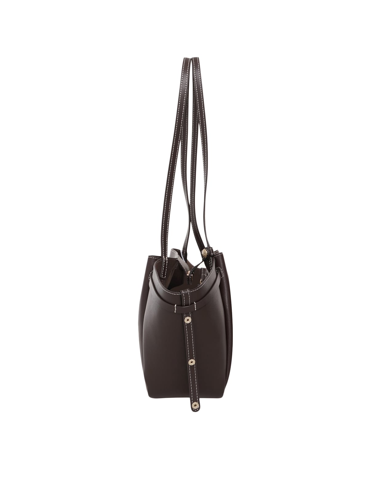 Mini Anthos Shoulder Bag Leather Cocoa Stitch