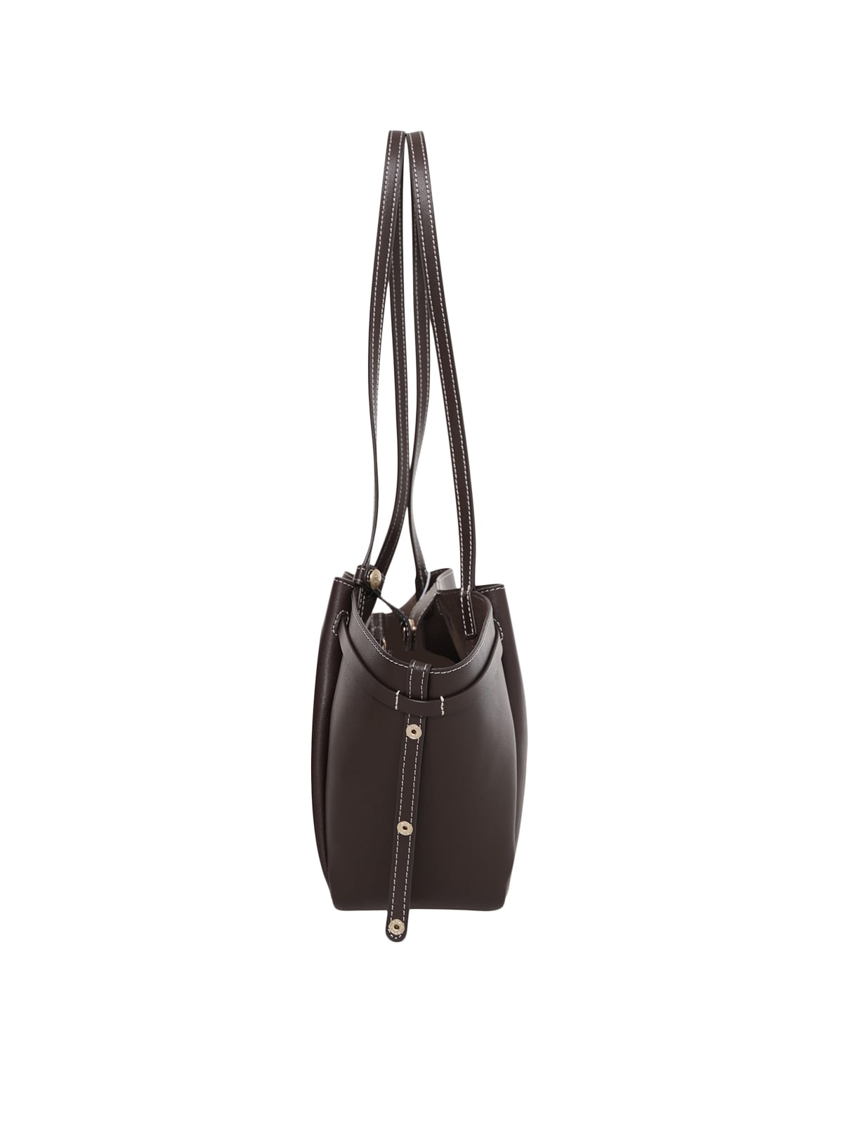 Mini Anthos Shoulder Bag Leather Cocoa Stitch
