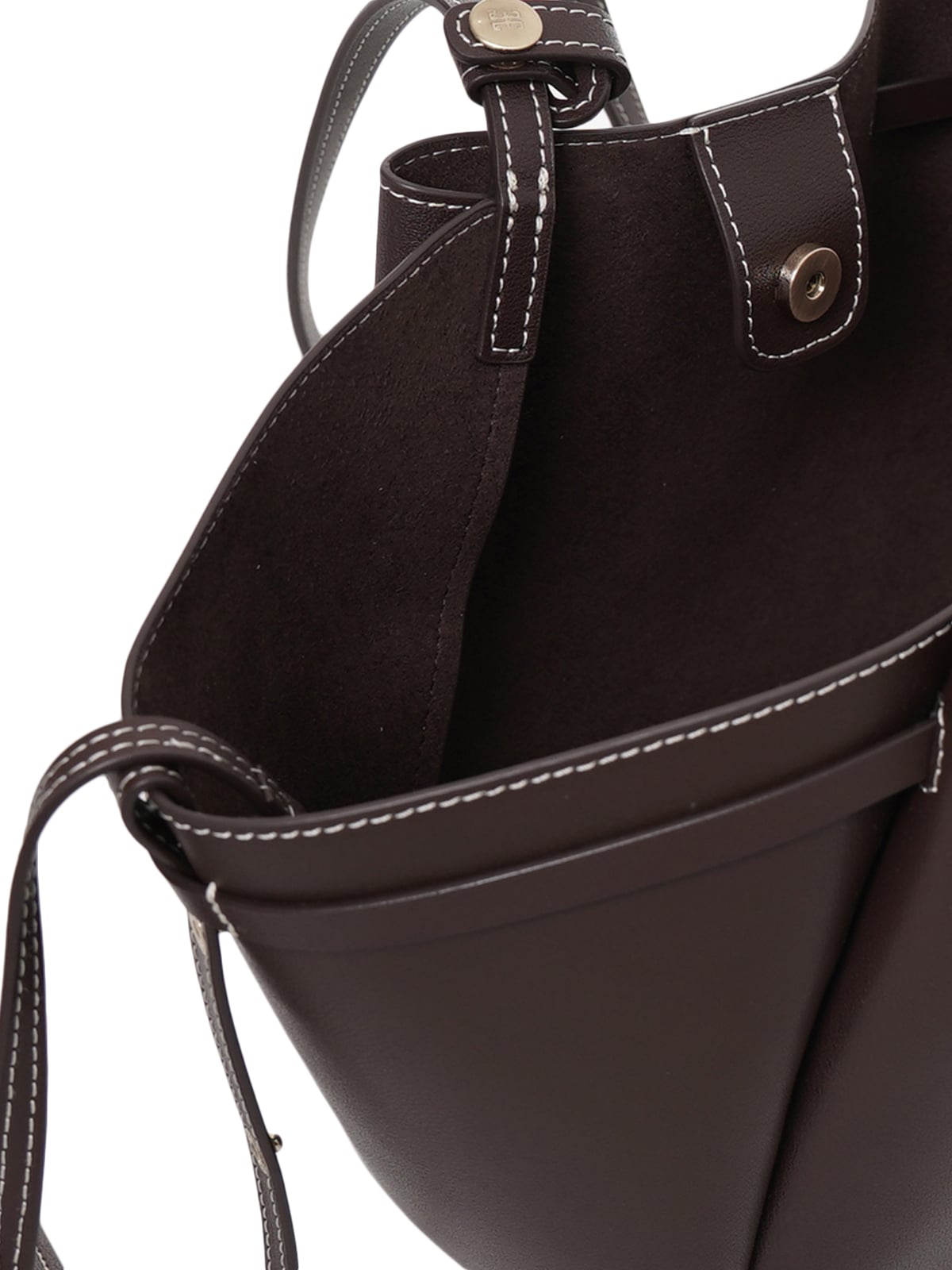 Mini Anthos Shoulder Bag Leather Cocoa Stitch