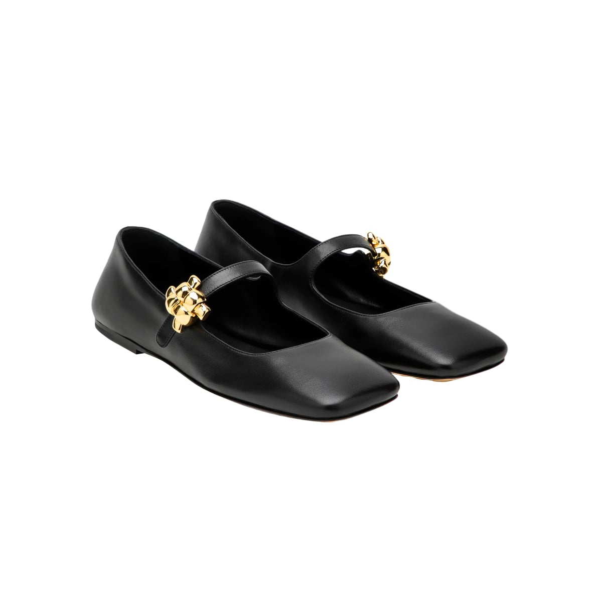 Charlotte Mary Jane Ballet Flats Black