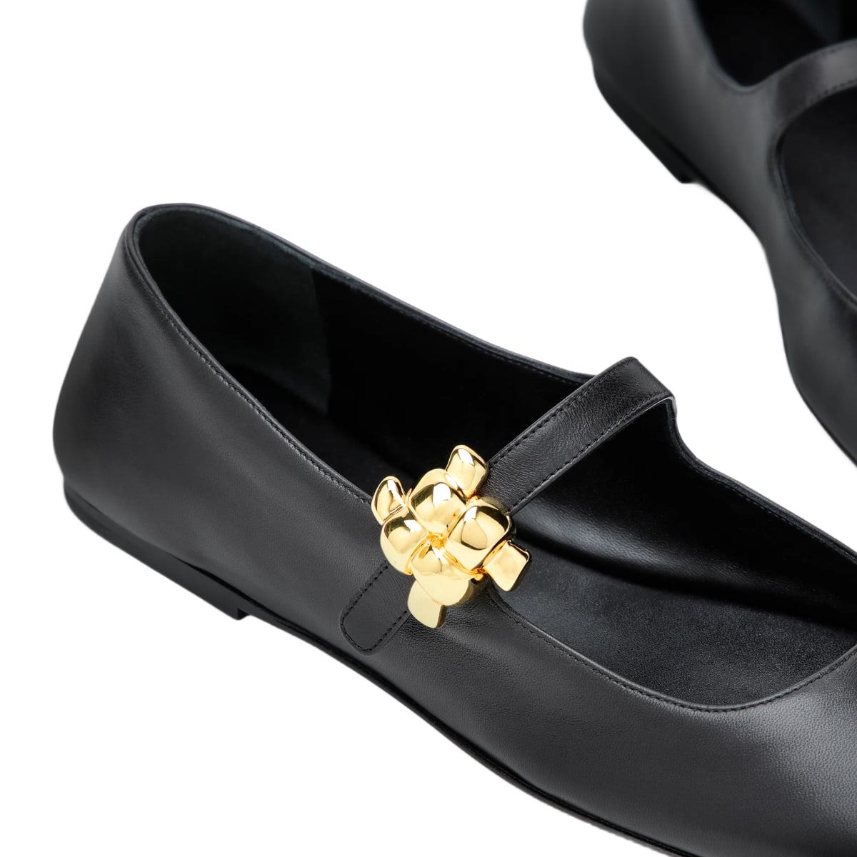 Charlotte Mary Jane Ballet Flats Black