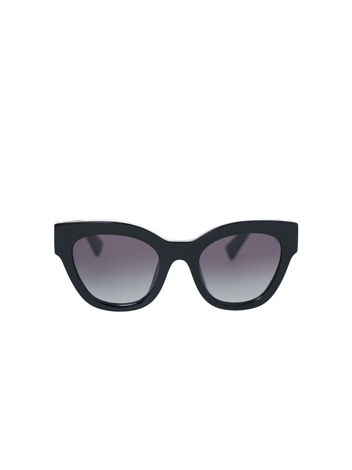 MU 01YS Square Black Sunglasses Gray Lens-Miu Miu