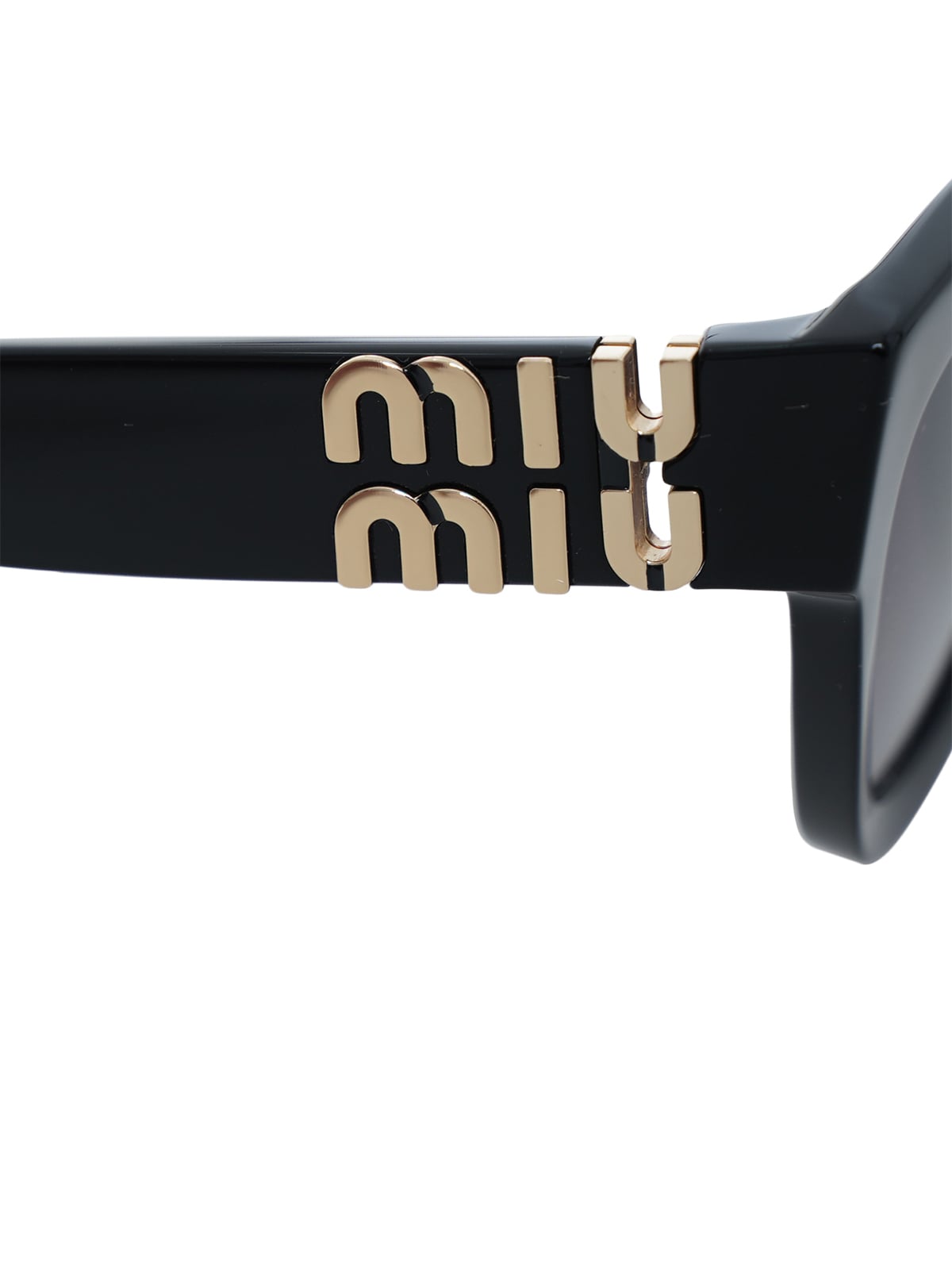 MU 01YS Square Black Sunglasses Gray Lens