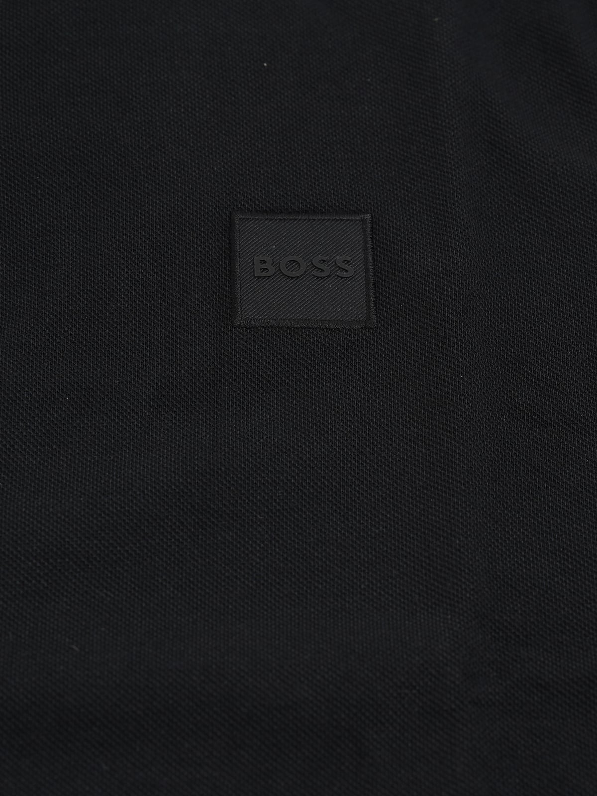 Passertip Slim Fit Polo Shirt Stretch-Cotton Piqué Black