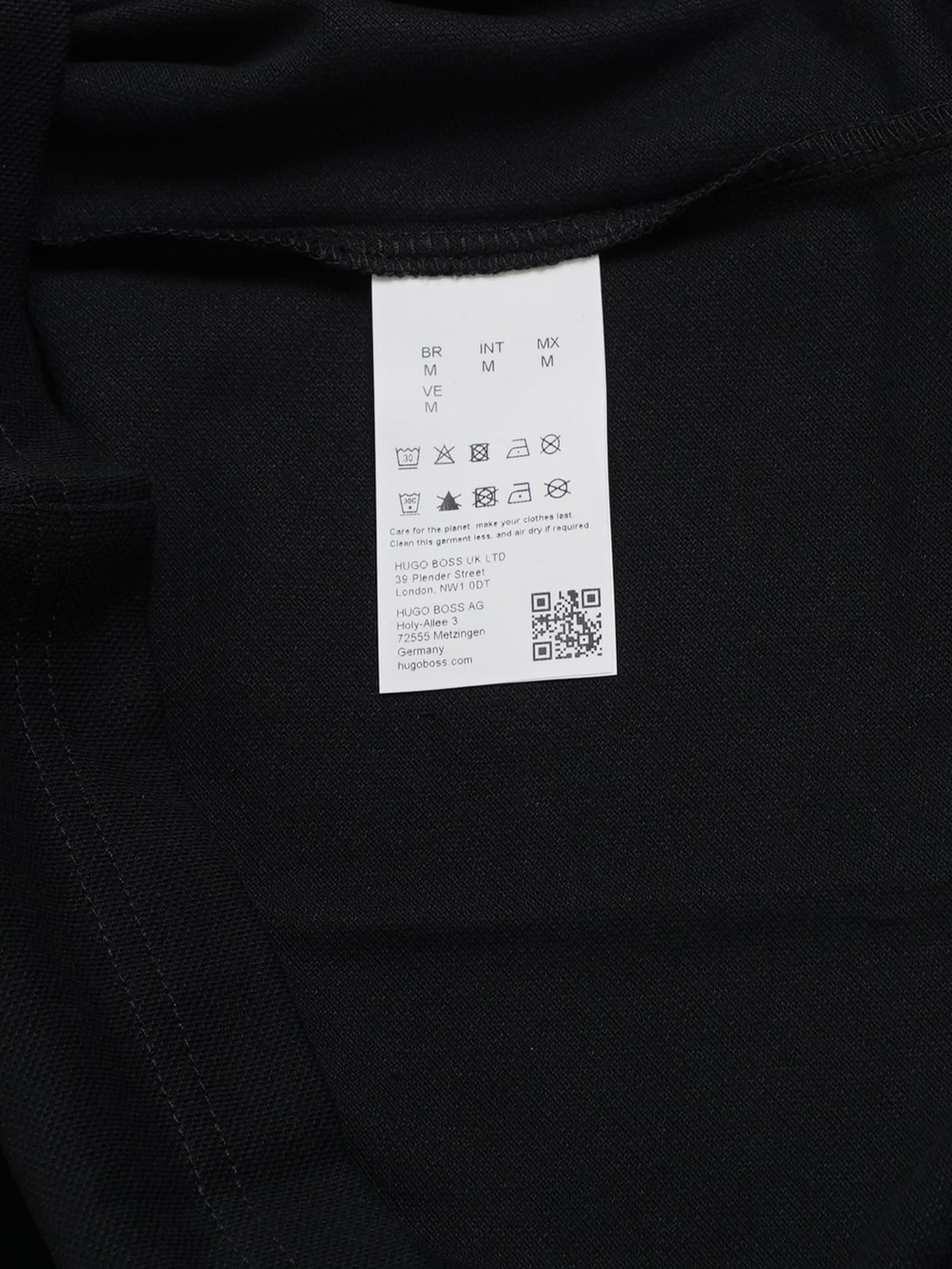 Passertip Slim Fit Polo Shirt Stretch-Cotton Piqué Black